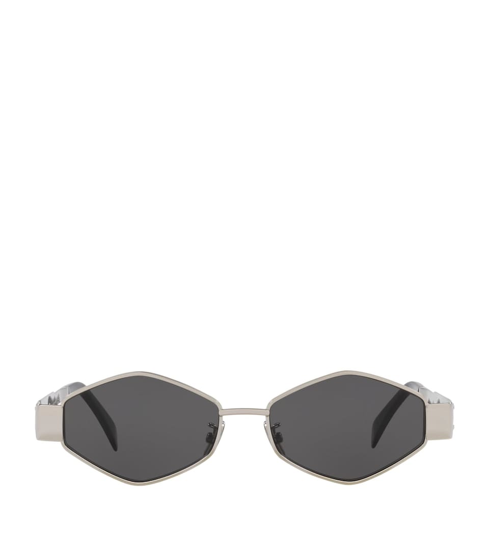 Celine Womens Metal Triomphe Geometric Sunglasses