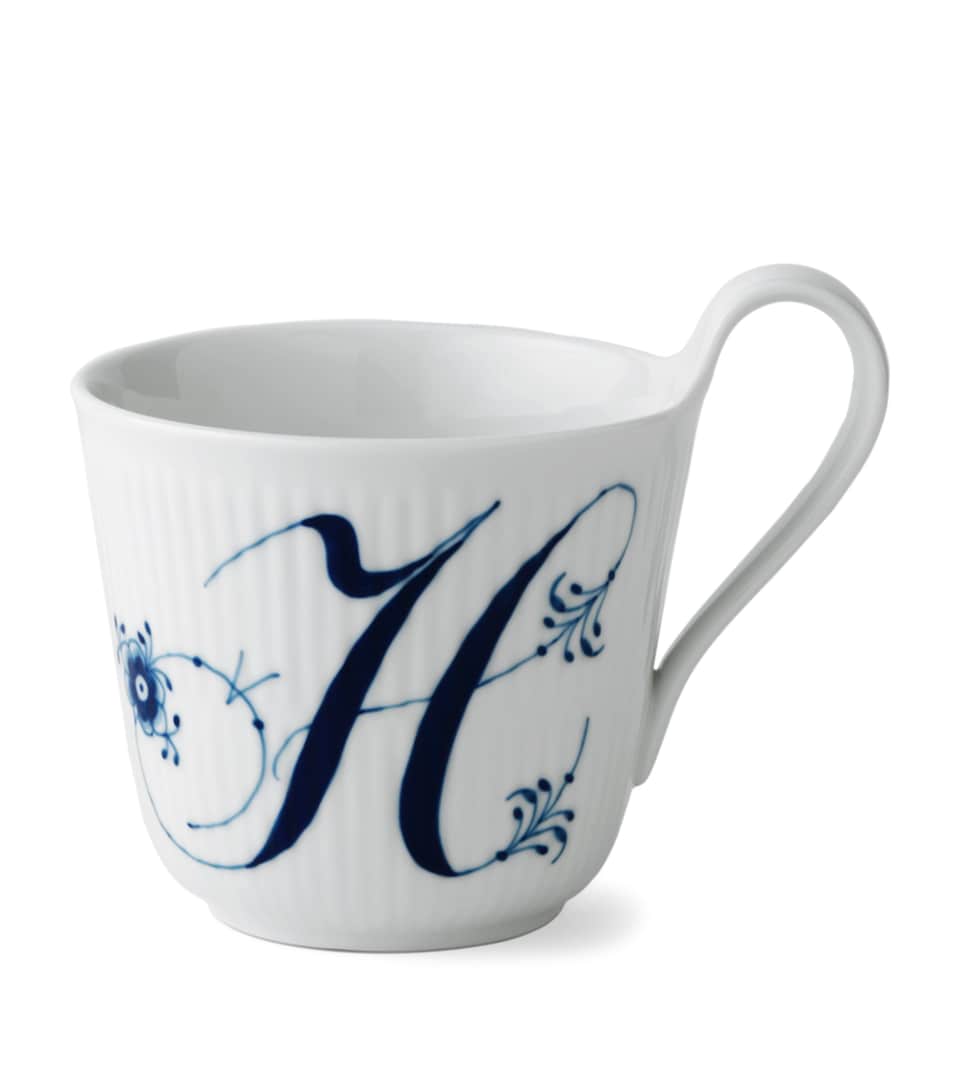 Porcelain Fluted Alphabet Mug