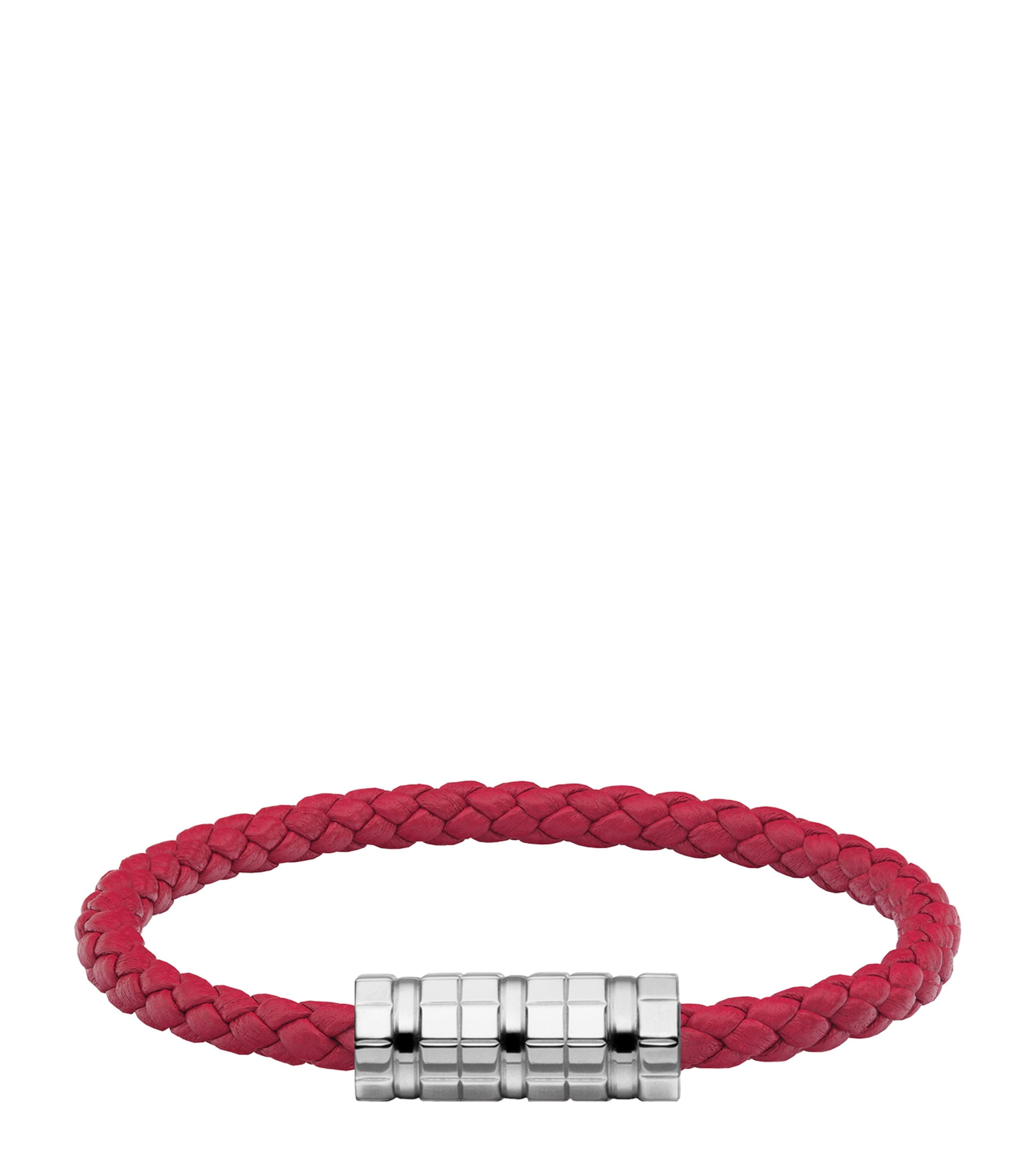 Chopard Leather Ice Cube Bracelet Red