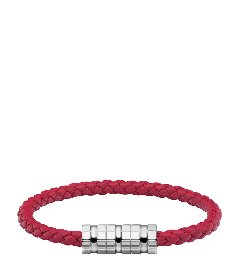 Chopard Leather Ice Cube Bracelet Red