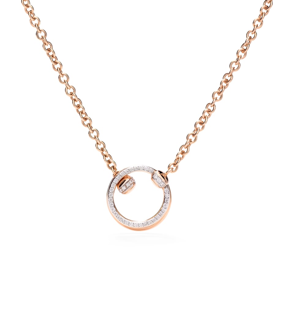 Rose Gold and Diamond Pomellato Together Necklace