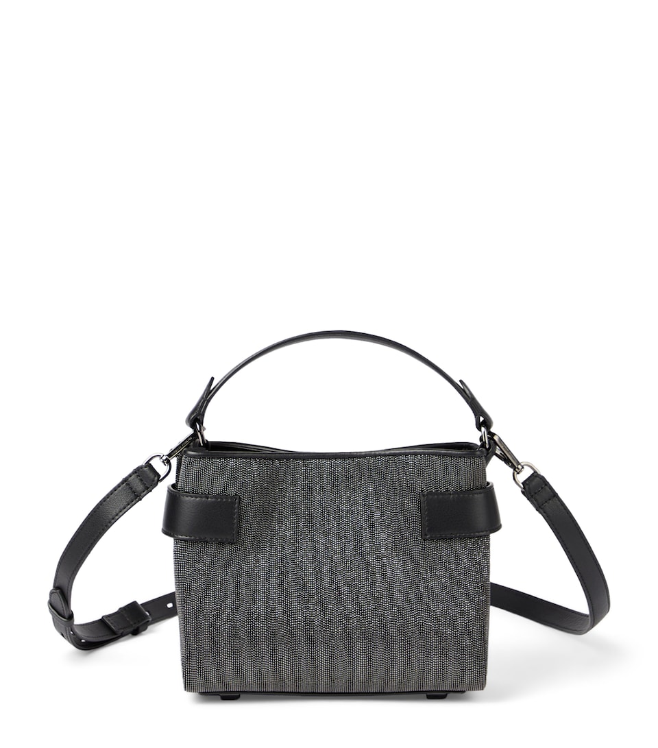 Small Leather Precious Essence Top-Handle Bag