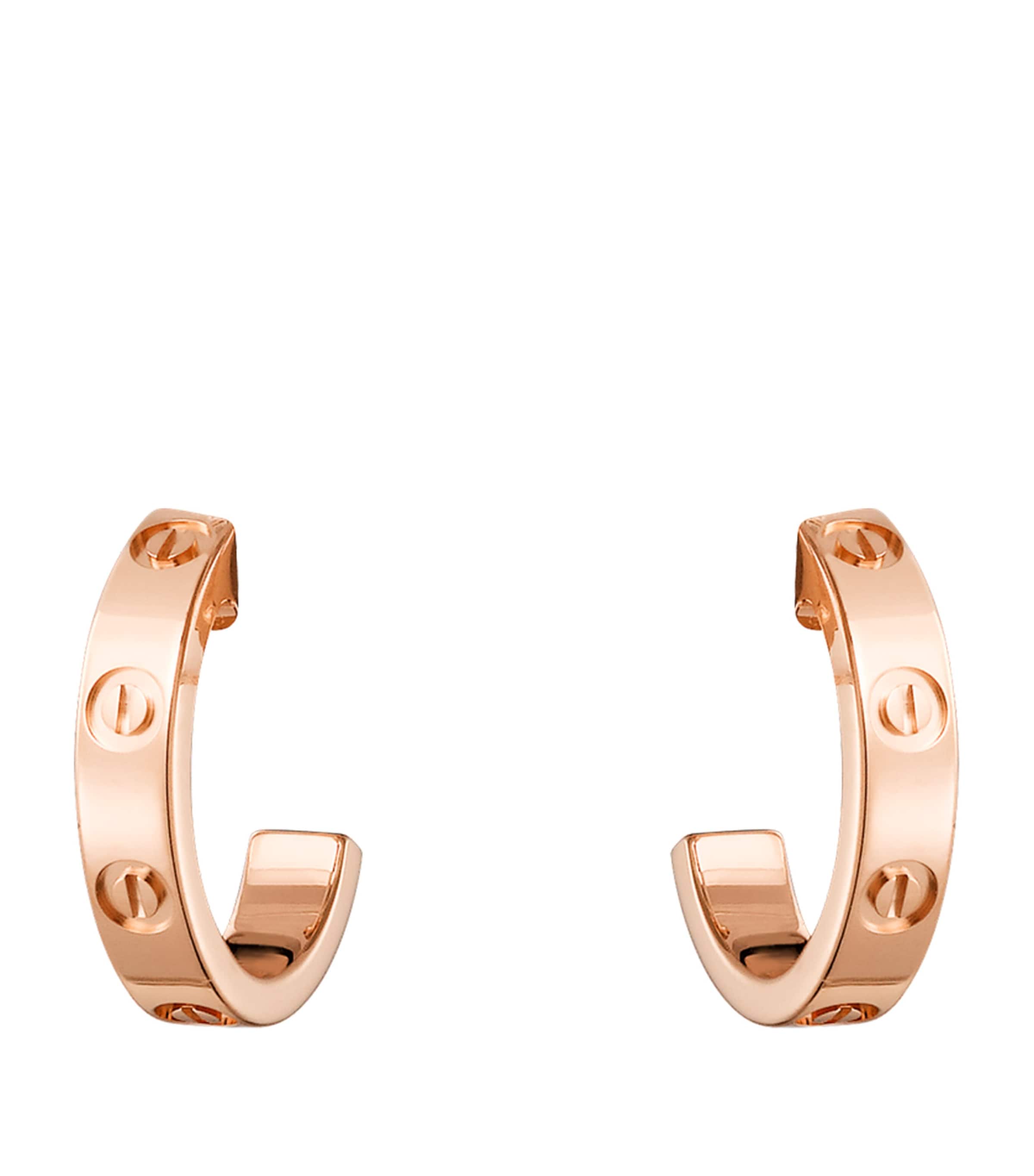 Rose Gold LOVE Hoop Earrings