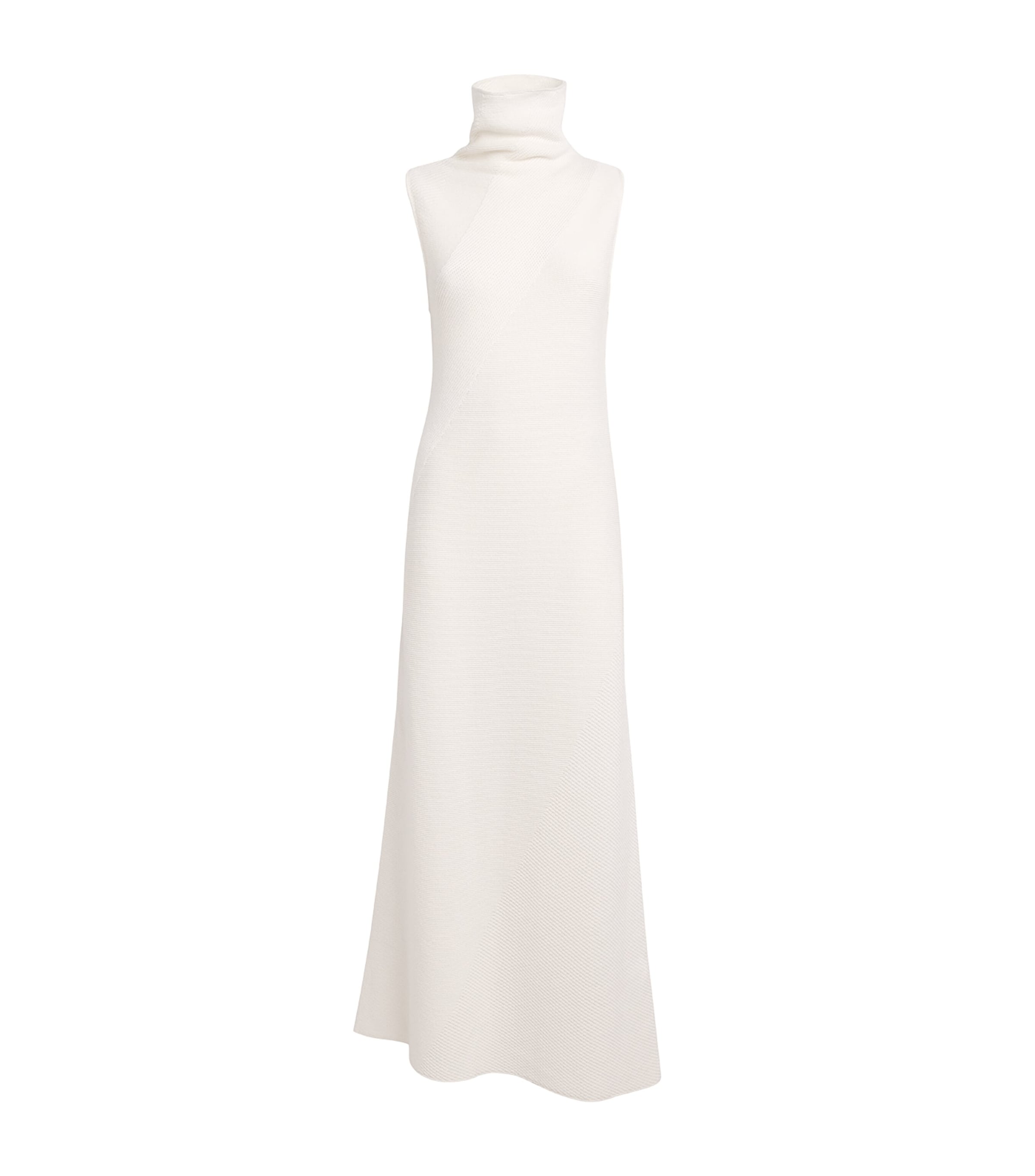 RETORI Womens Cashmere Sleeveless Maxi Dress White