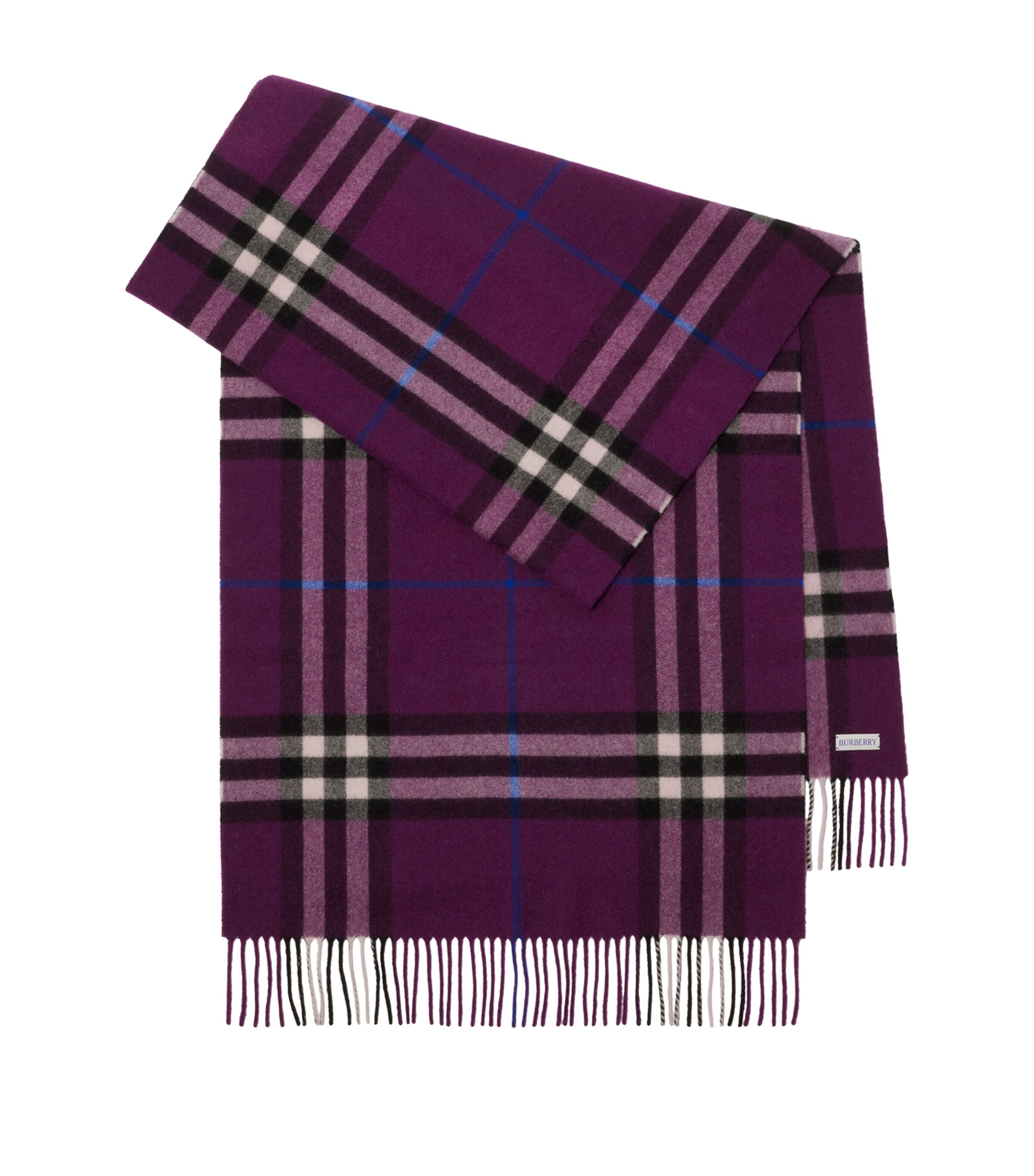 Cashmere Wide Check Scarf