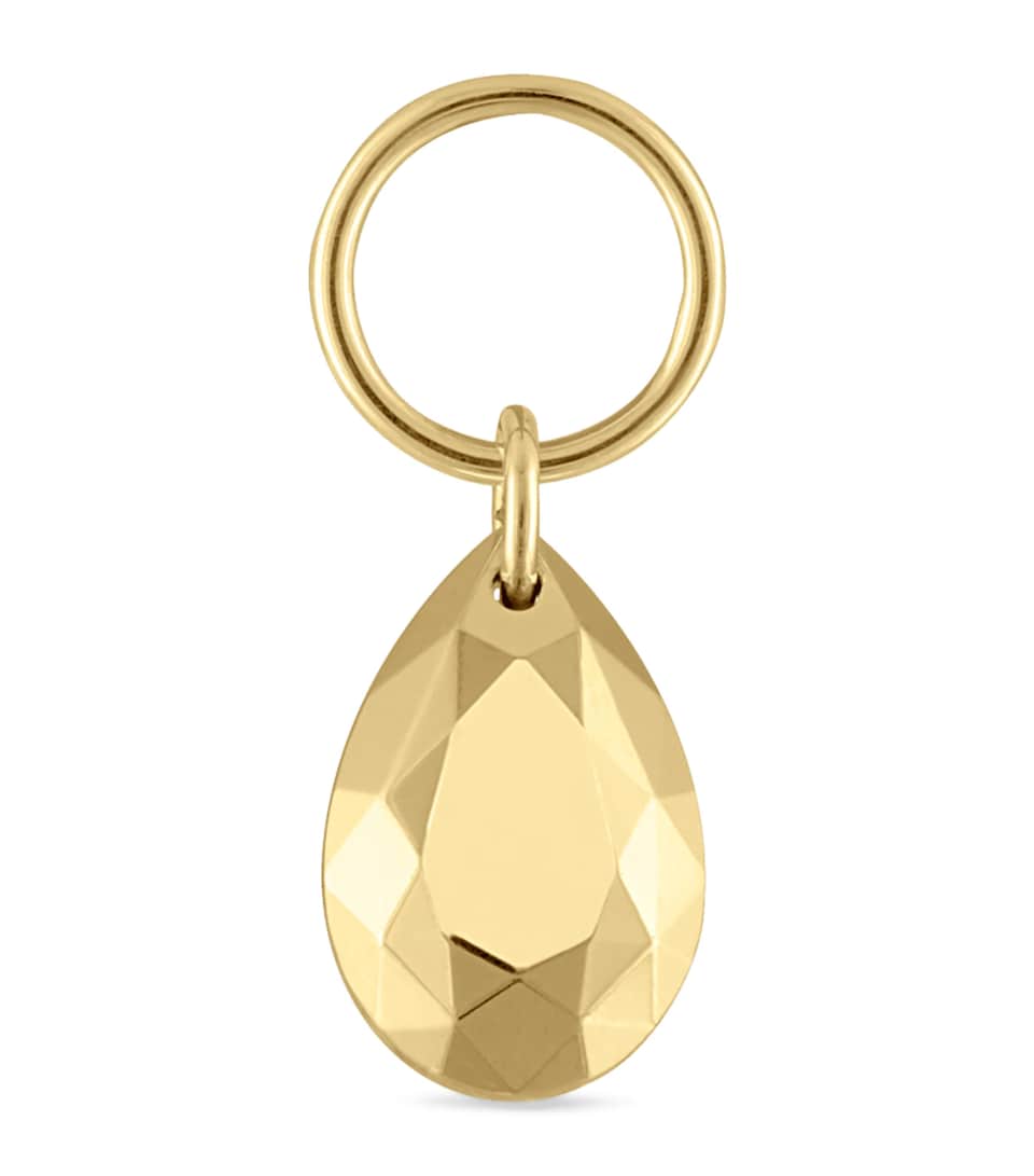 Faceted Pear Charm (5.5mm)
