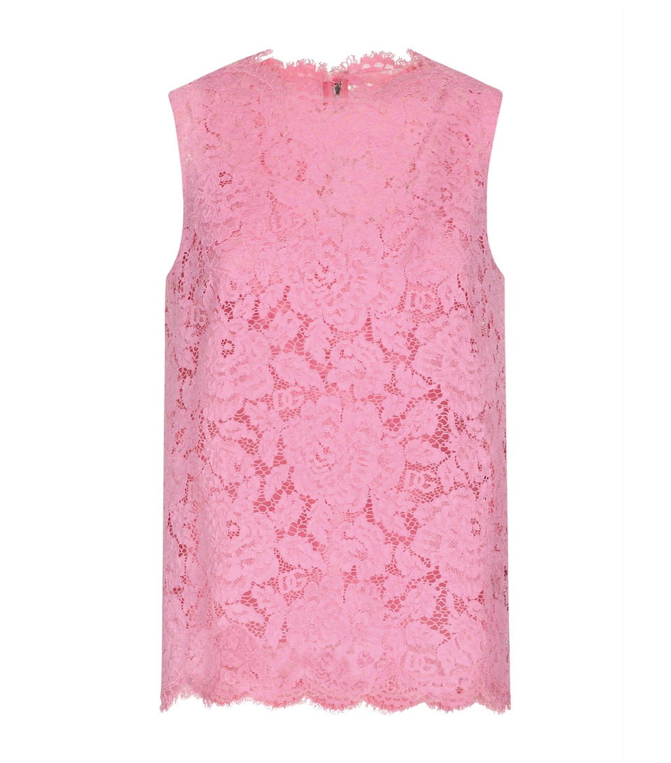 Lace Floral Sleeveless Top
