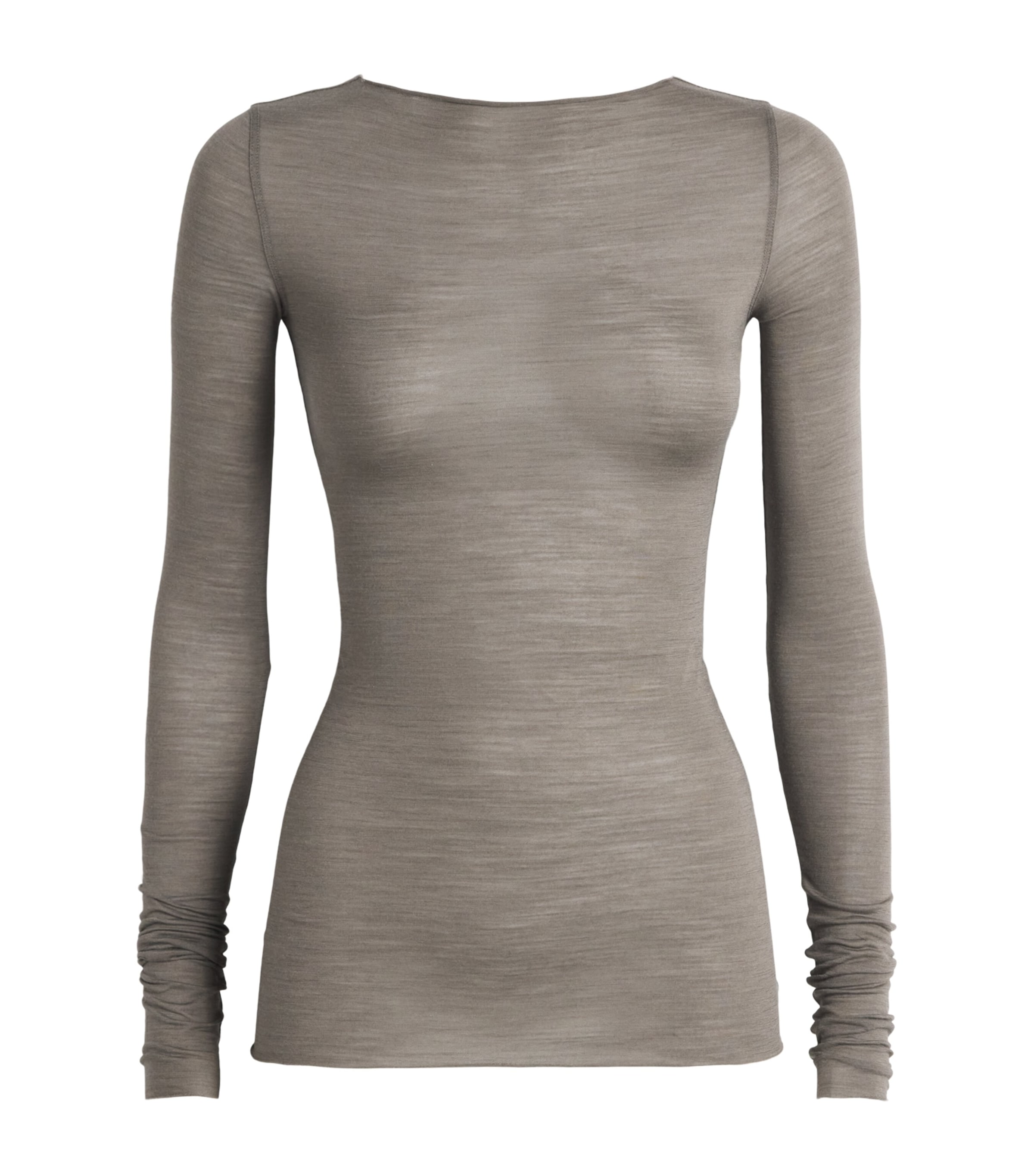 Rick Owens Womens Long-Sleeve T-Shirt Dust
