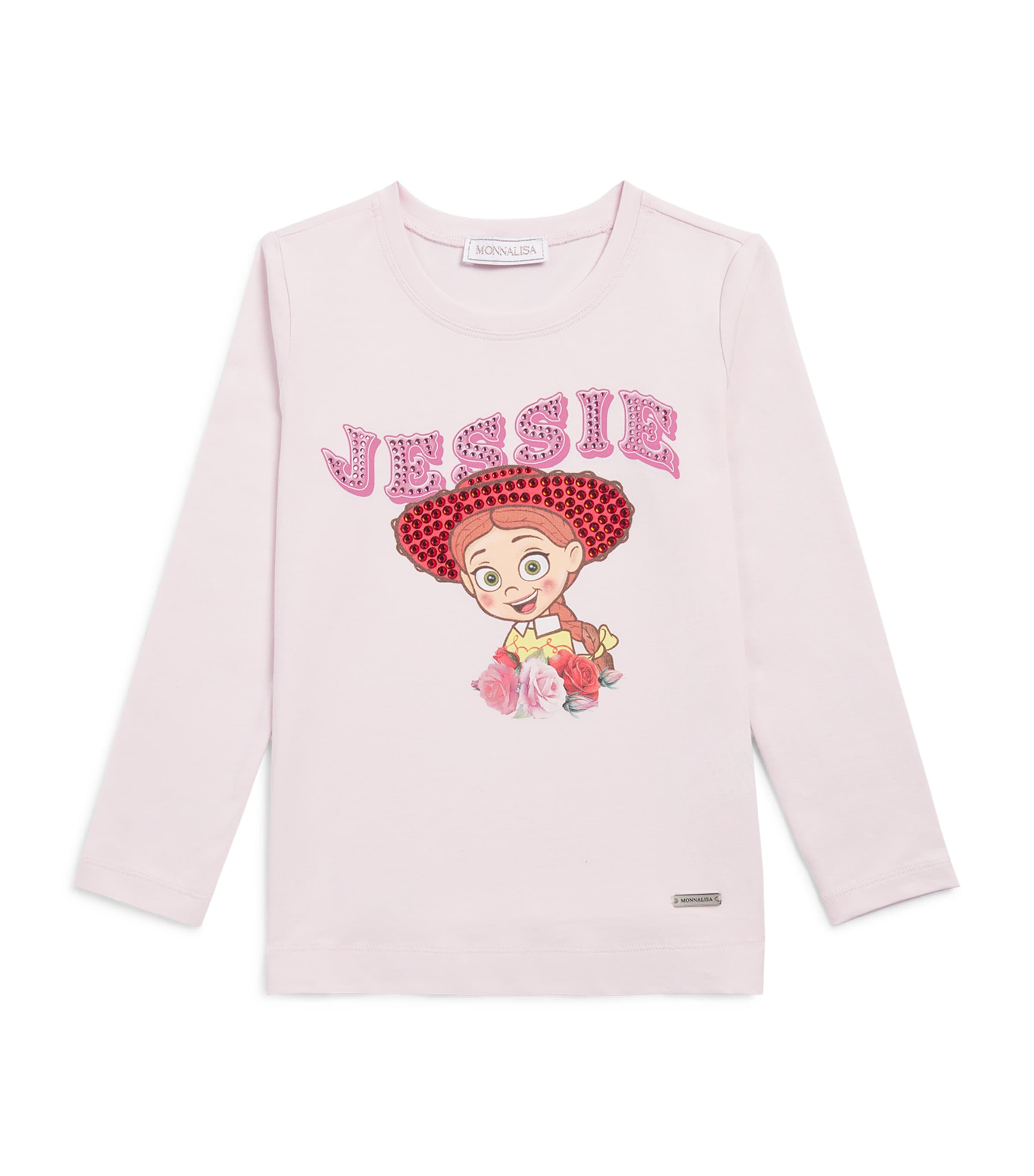 Monnalisa Womens x Disney Stretch-Cotton Jessie T-Shirt (2-10 Years) Rosa Antico