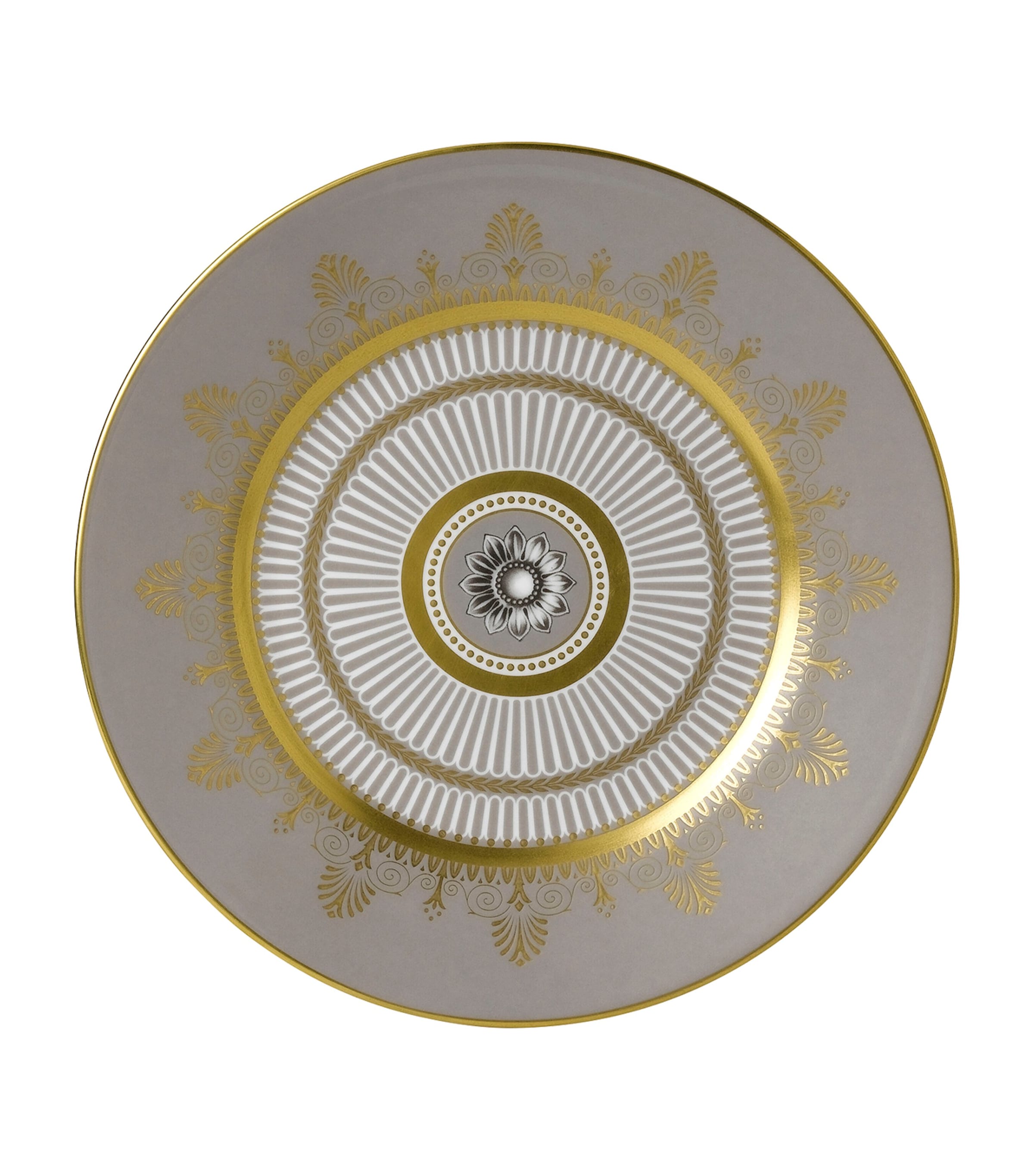 Wedgwood Anthemion Grey Plate (20.5cm) Grey