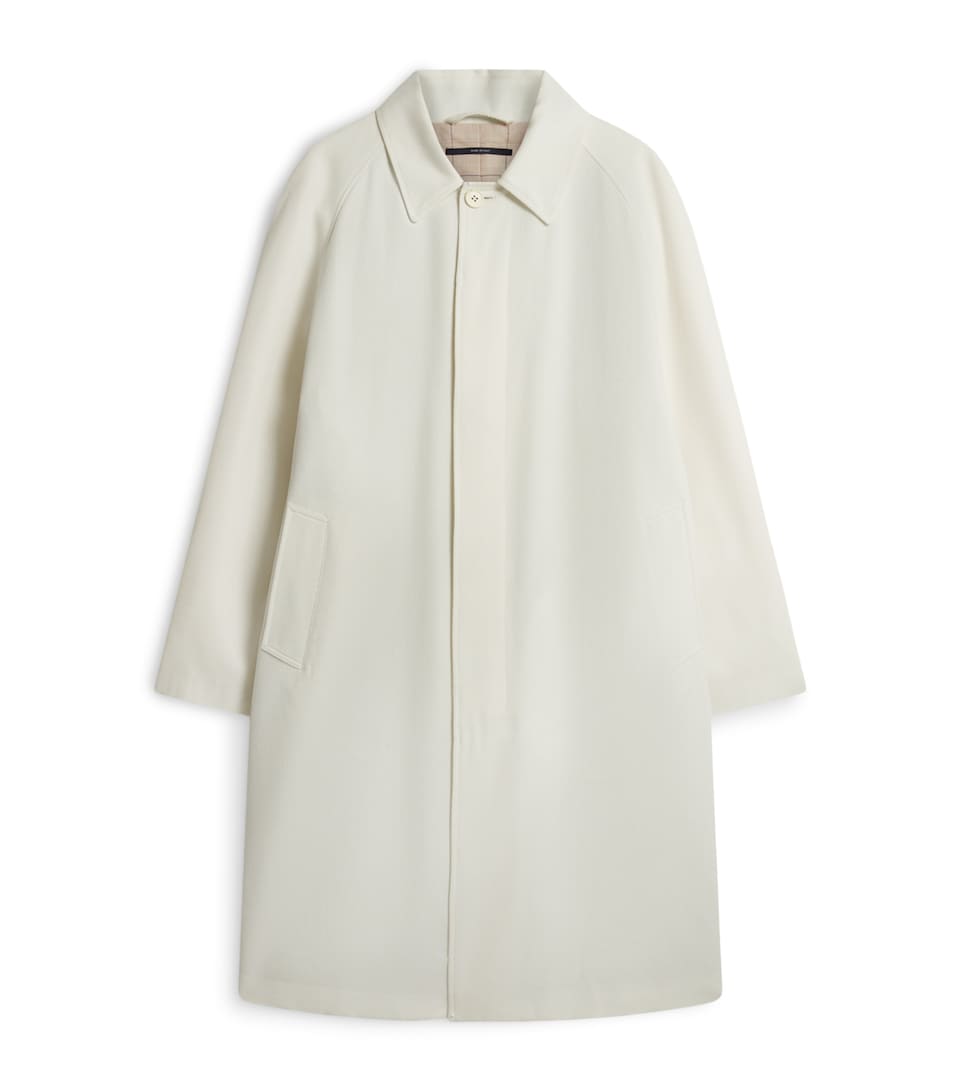 Cotton-Mohair-Wool Car Overcoat
