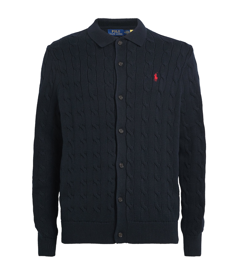 Cotton Cable-Knit Cardigan