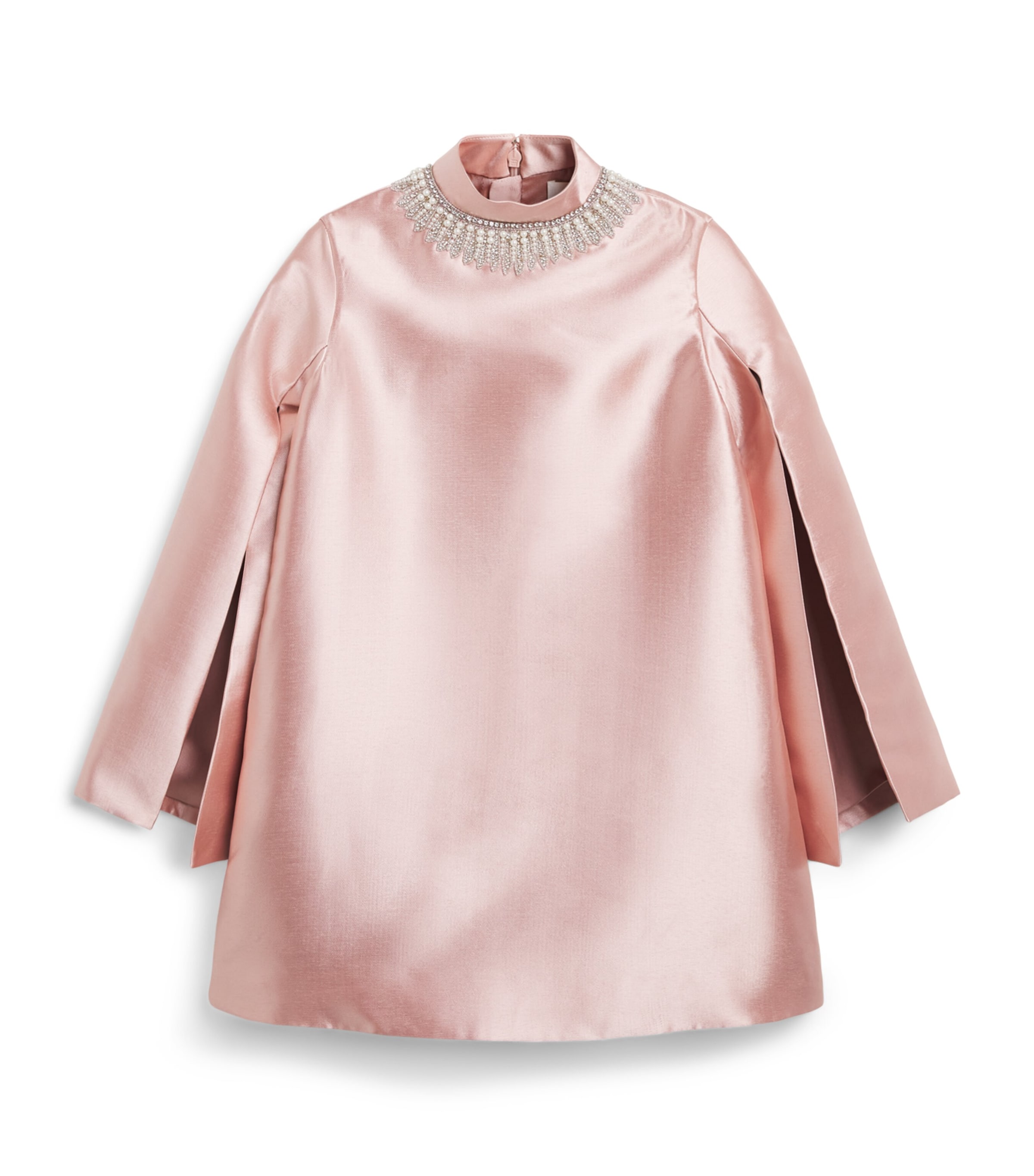 MAISON AVA Embellished-Neck Dress (4-14 Years) Pink