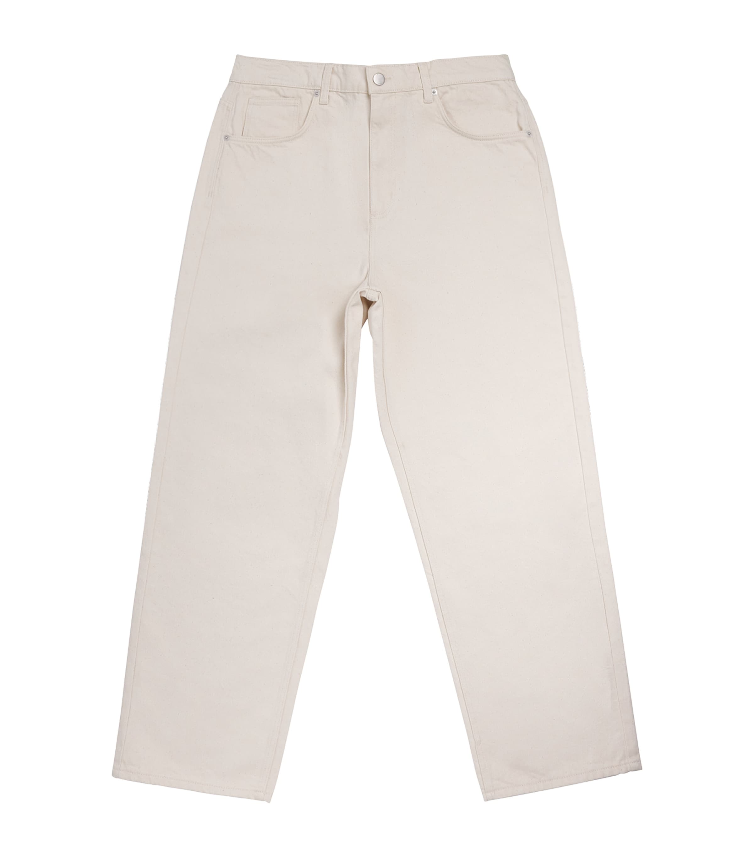 Wax London Mens Loose-Fit Felix Jeans Ecru