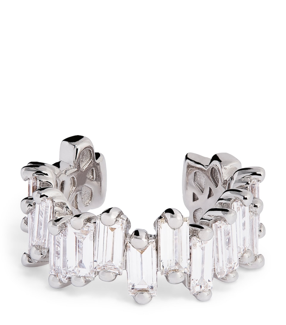 White Gold and Diamond Golden Age Ear Cuff