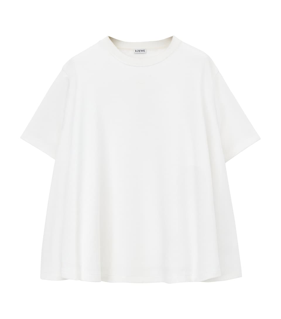 Cotton-Blend Trapeze Top