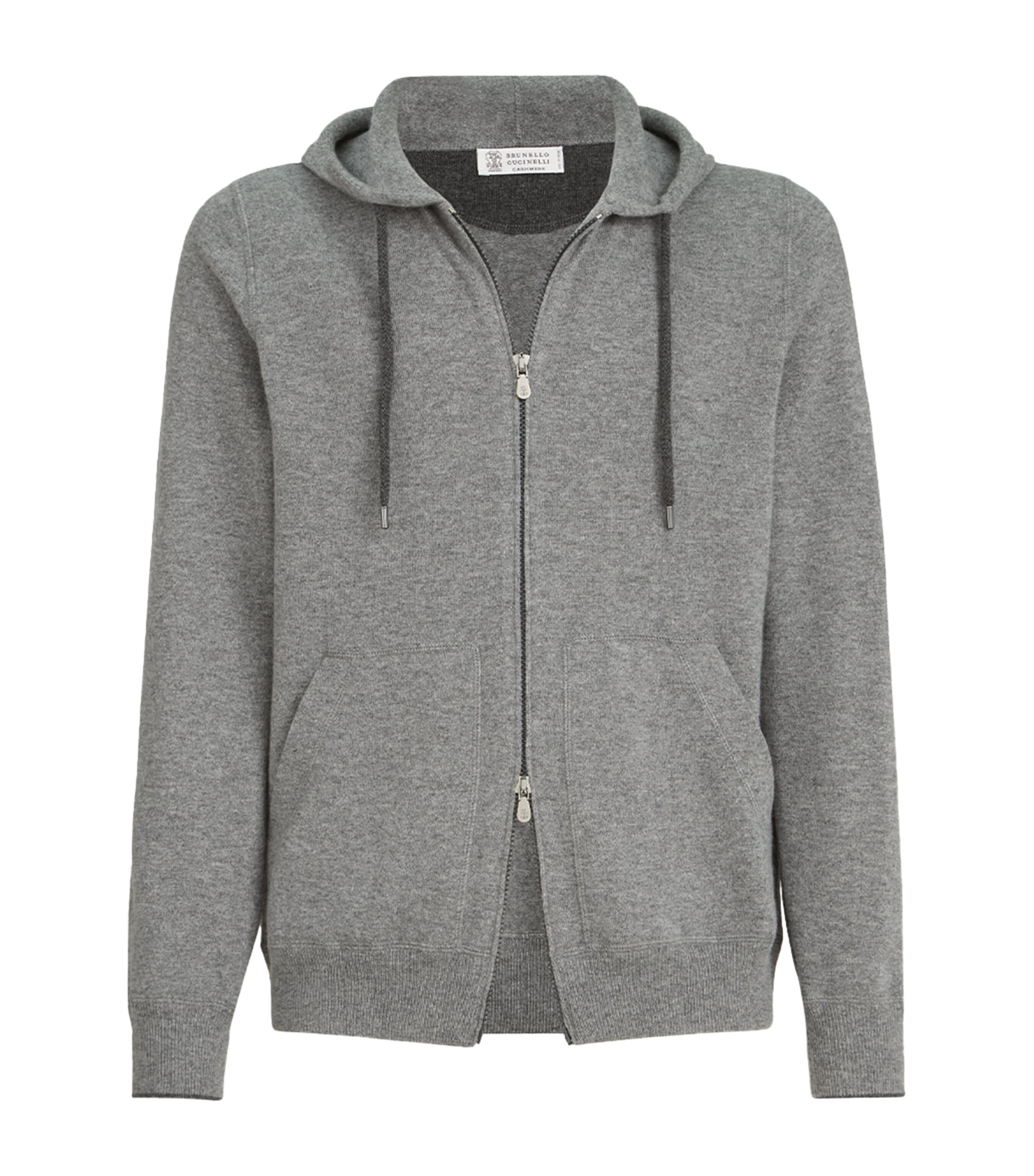 Brunello Cucinelli Mens Cashmere Hooded Cardigan