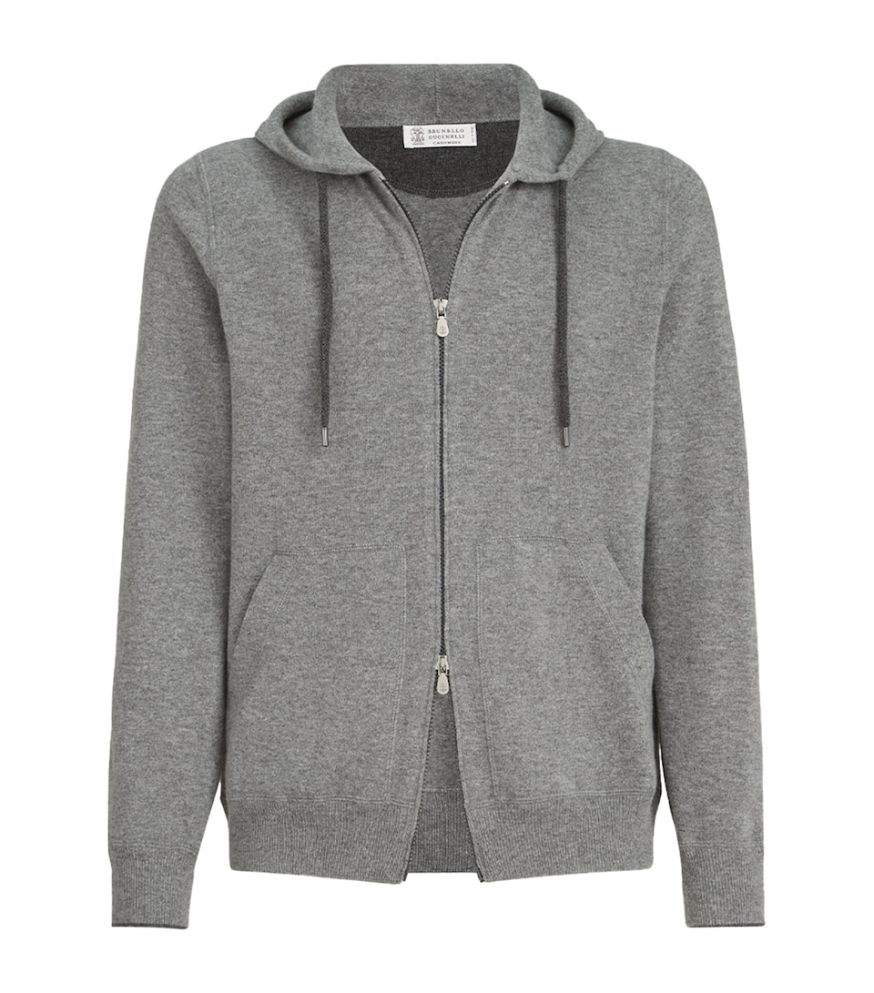 Brunello Cucinelli Mens Cashmere Hooded Cardigan