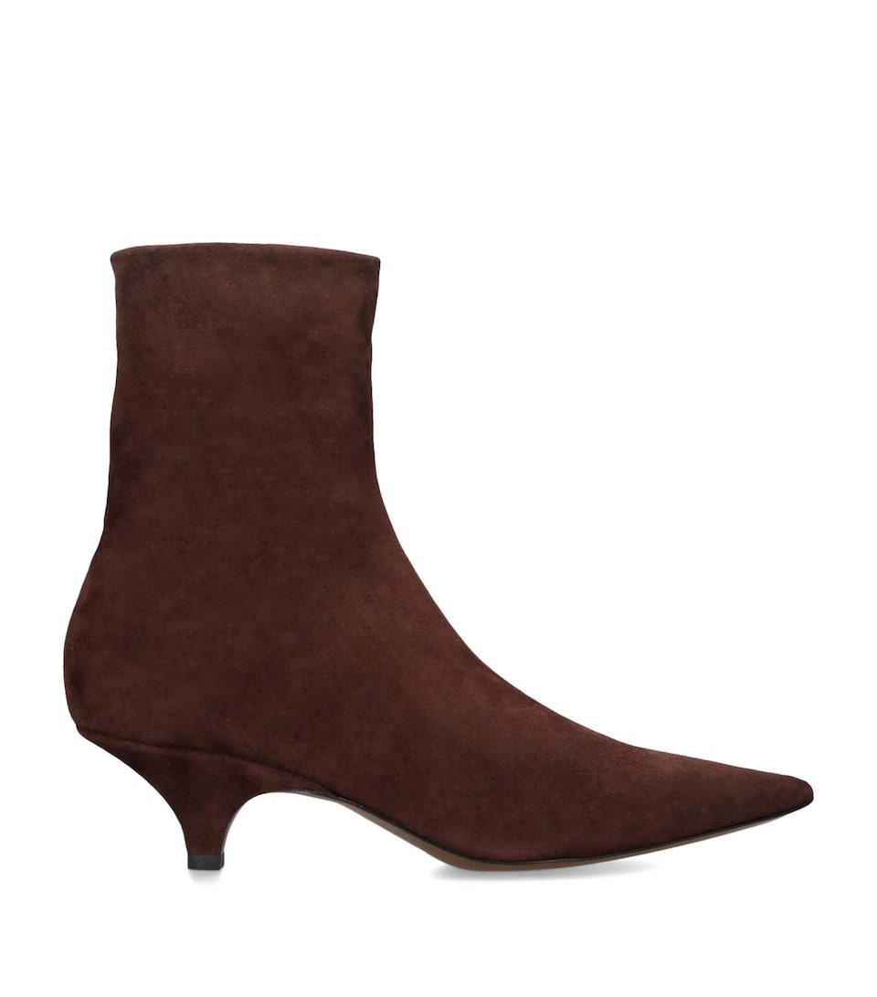 NEOUS Suede Poera Sock Ankle Boots 40 Dark Brown