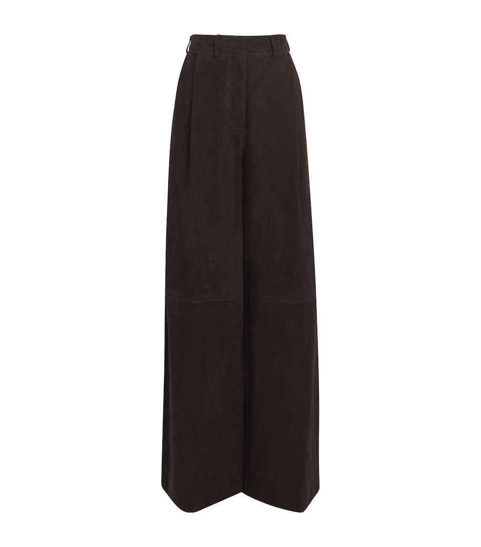 Suede Sonata Wide-Leg Trousers