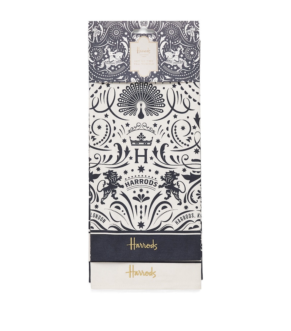 Cotton Knights of Brompton Tea Towels (Set of 2)