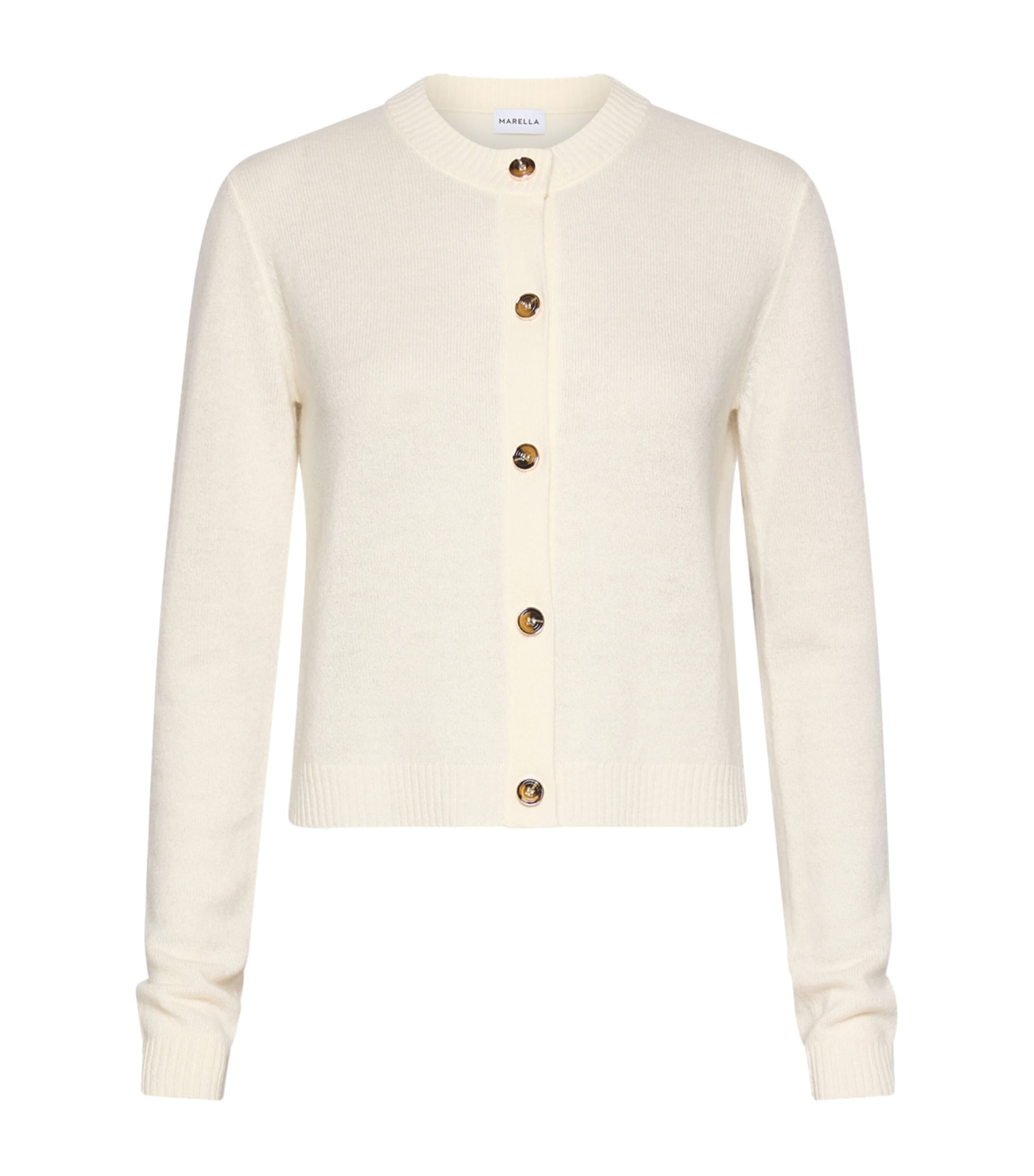 Marella Womens Cashmere Cardigan Cream