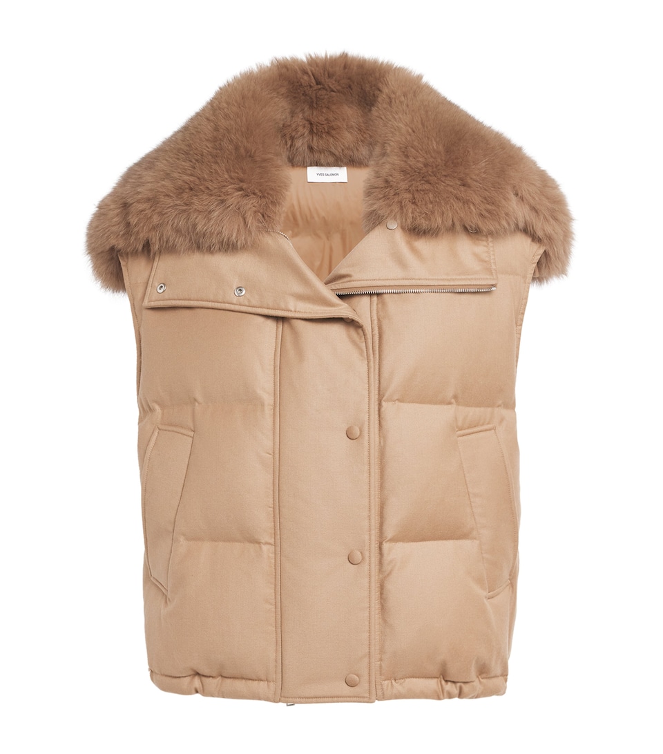 Down-Virgin Wool-Mink Gilet
