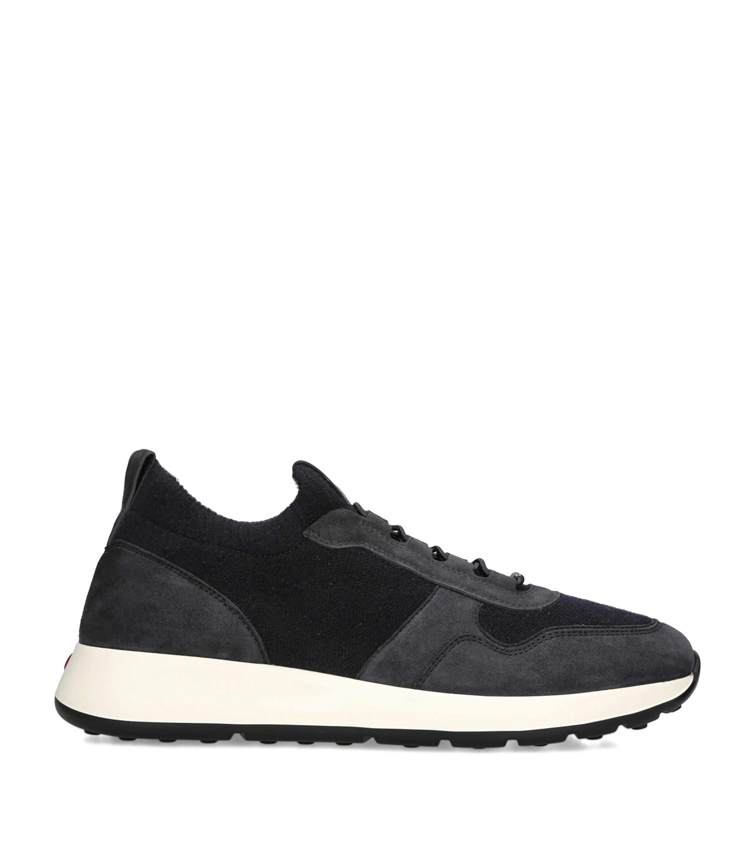 Tod's Suede-Knit Sportivo 79k Sneakers Black