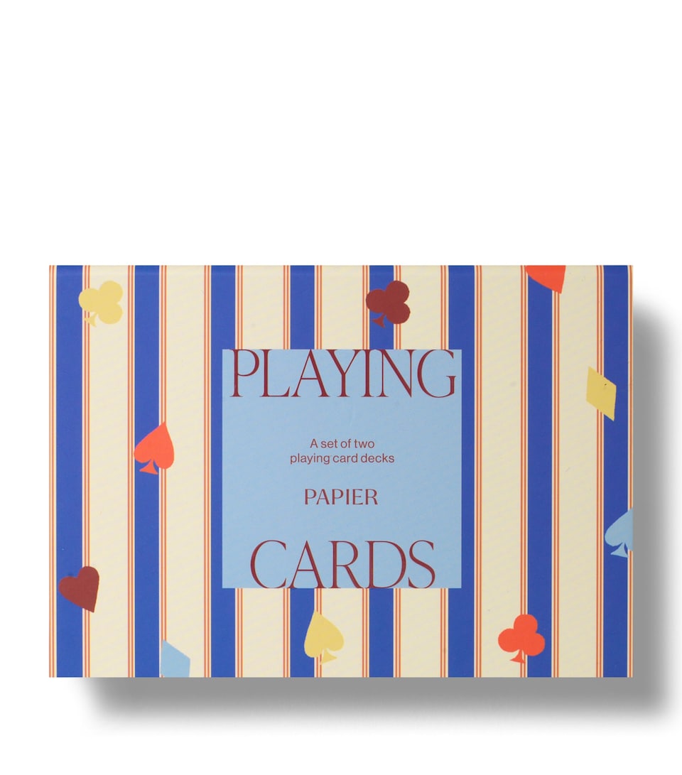 Suits & Stripes Playing Cards (Set of 2)