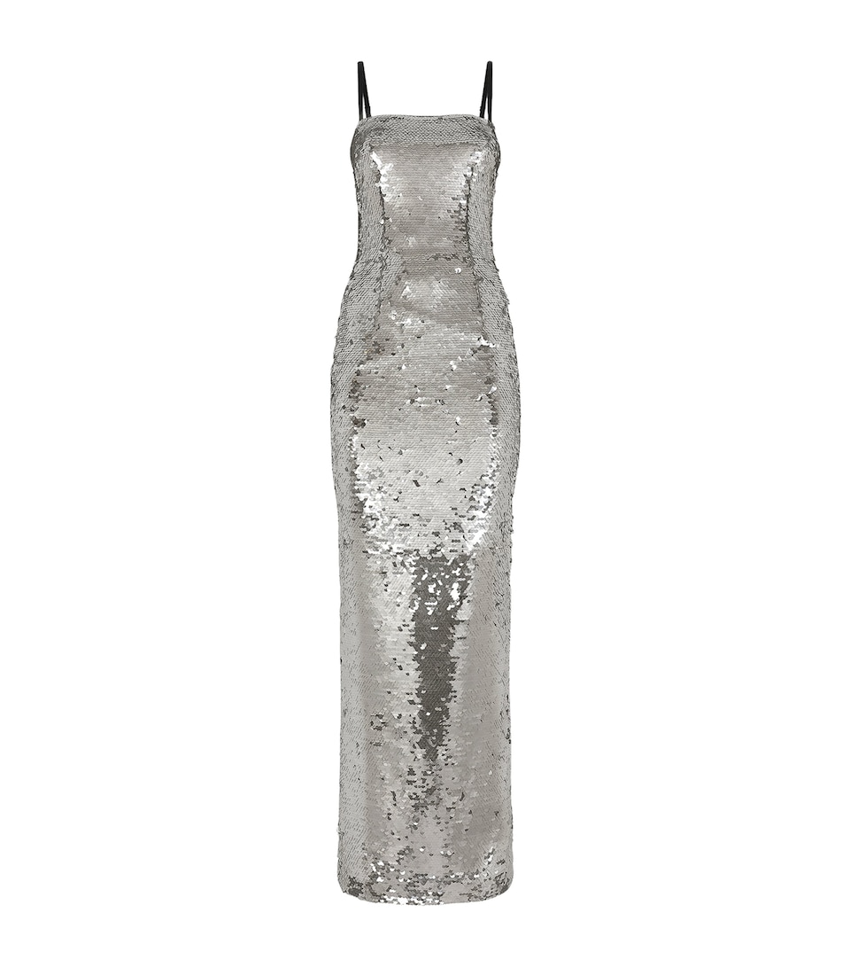 Sequin-Embellished Gown