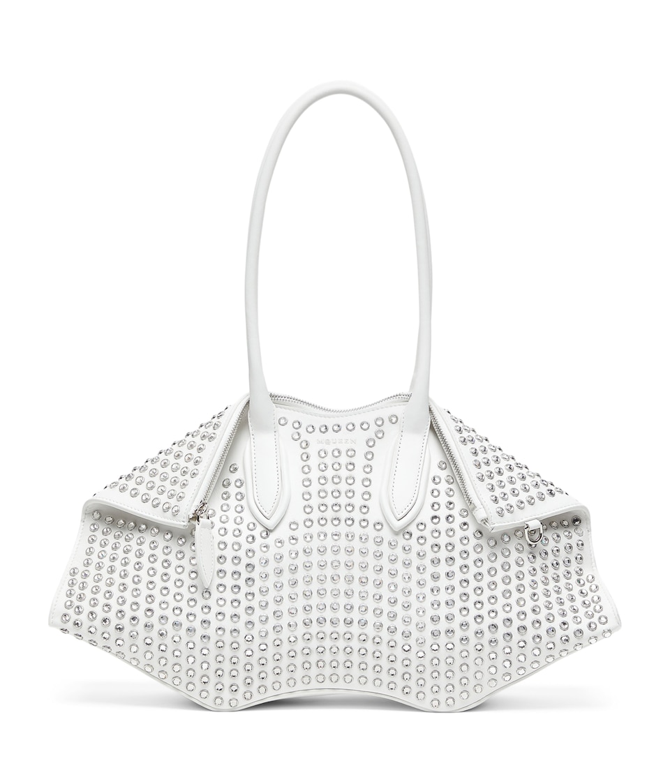 McQueen Leather Manta Shoulder Bag