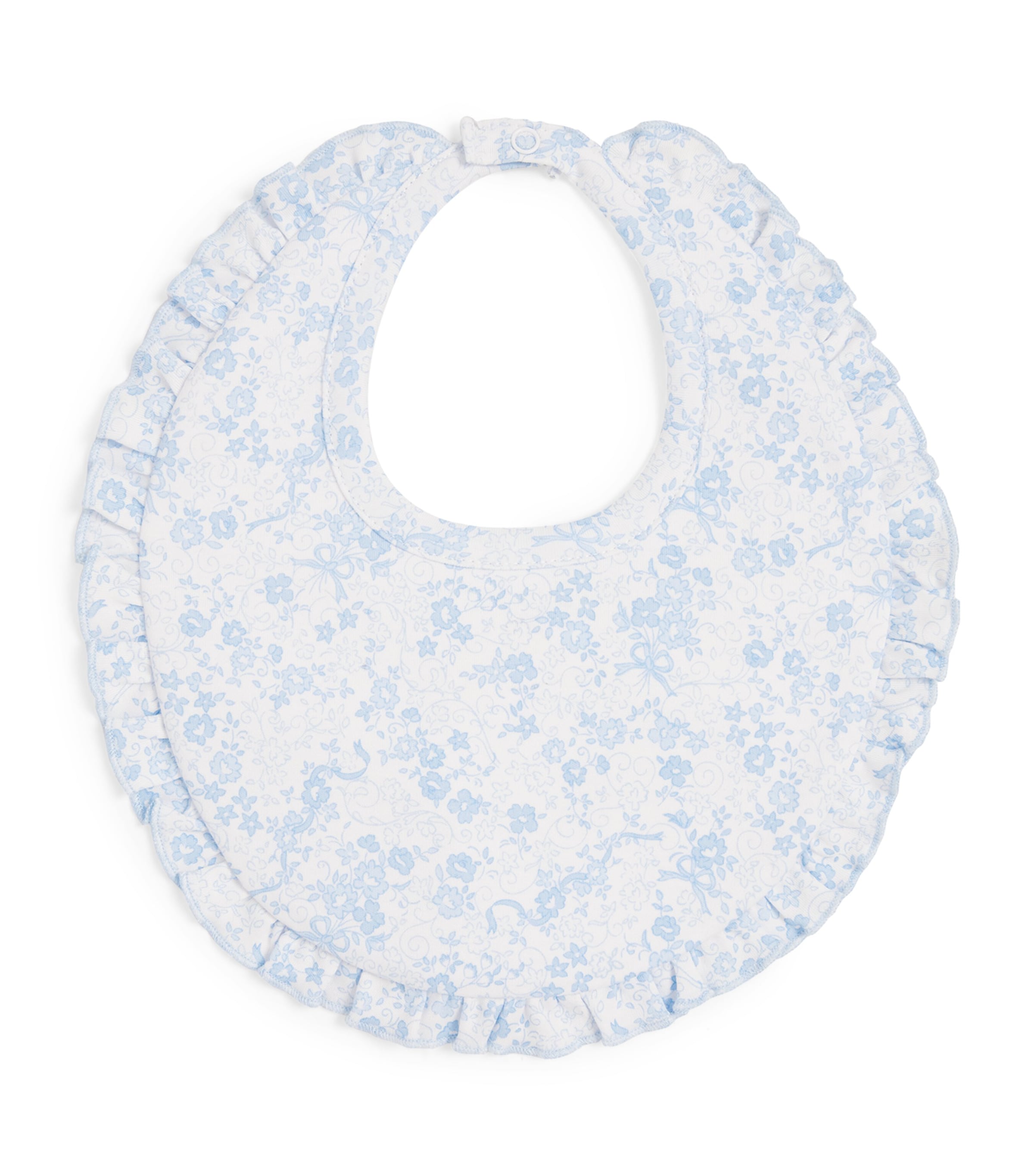 Cotton Old English Roses Bib