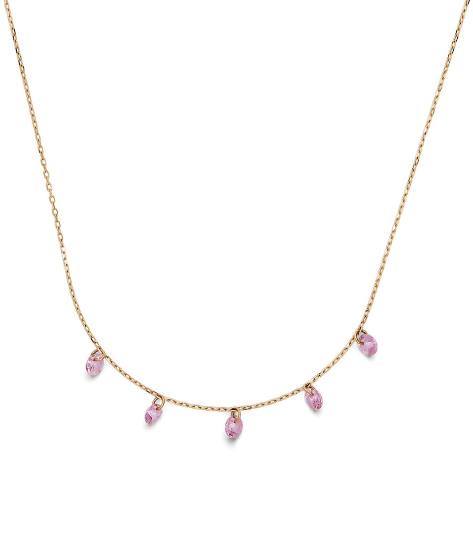 Yellow Gold and Sapphire La Vie en Rose Necklace