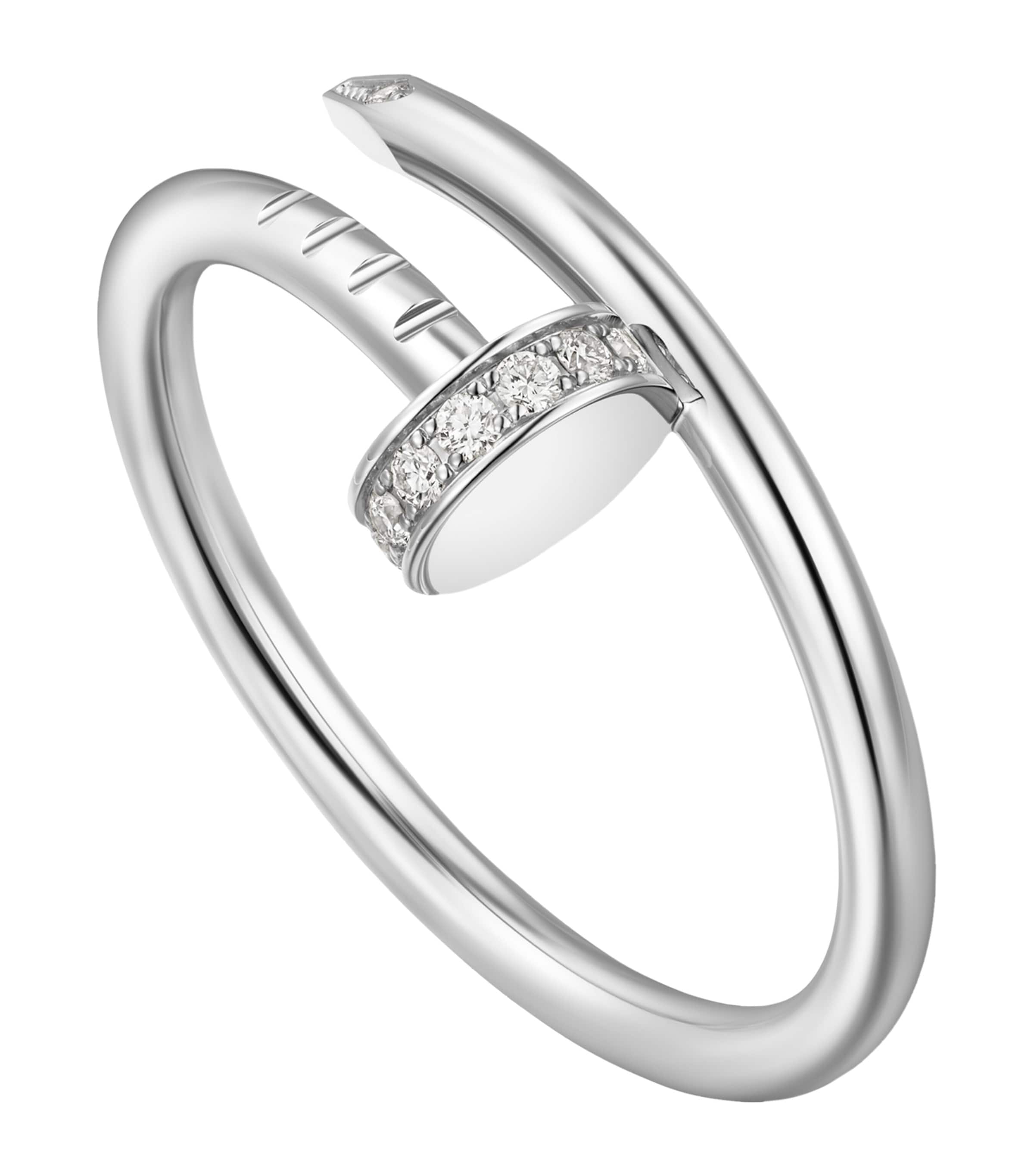 White Gold and Diamond Juste Un Clou Ring
