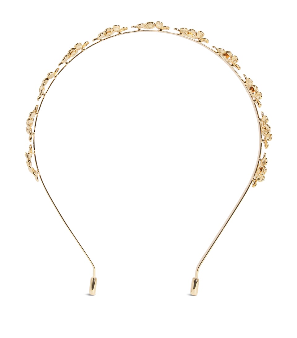 Metal Floral Cluster Headband
