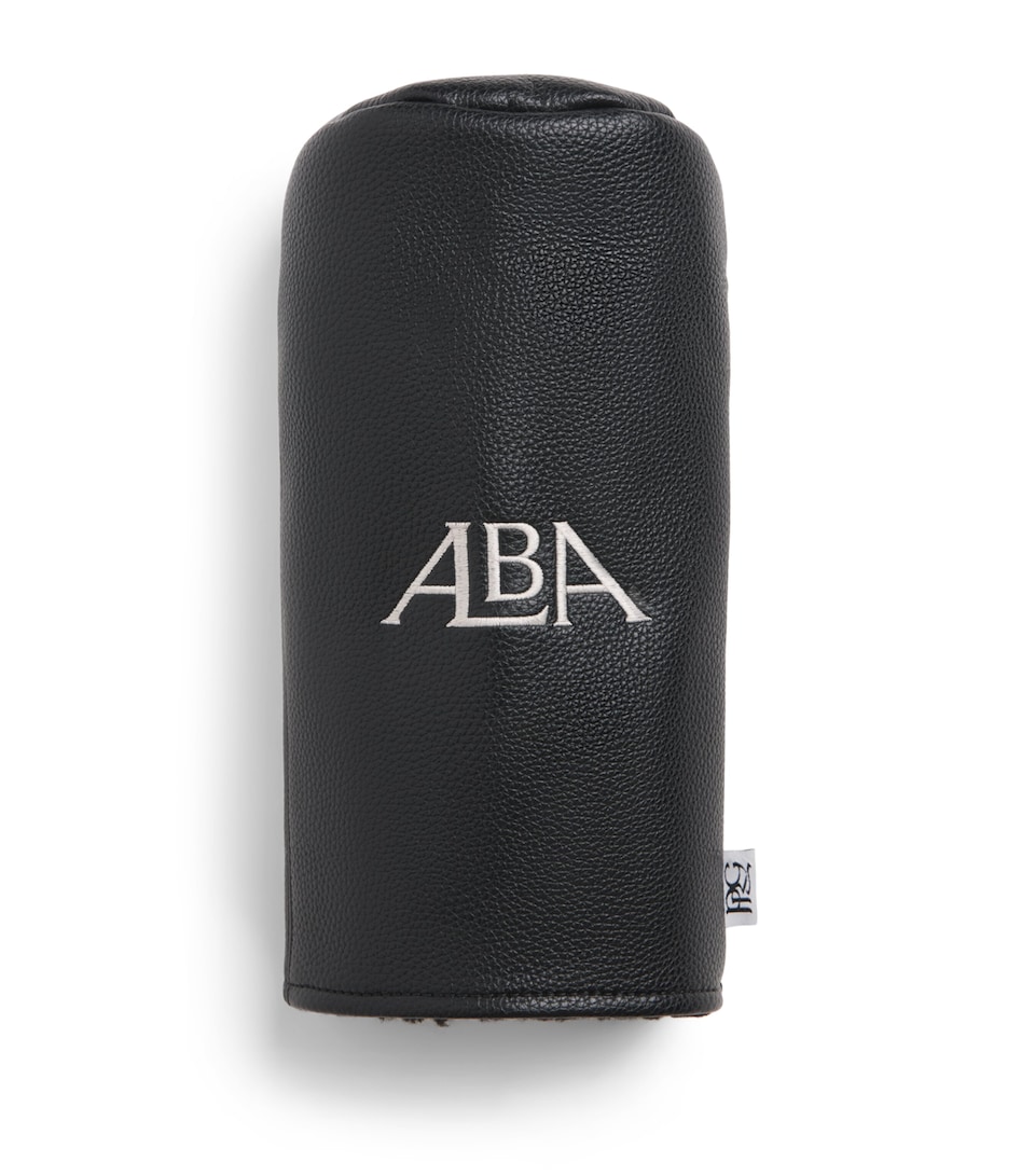 Alba Mens Leather Barrel Driver Headcover Black