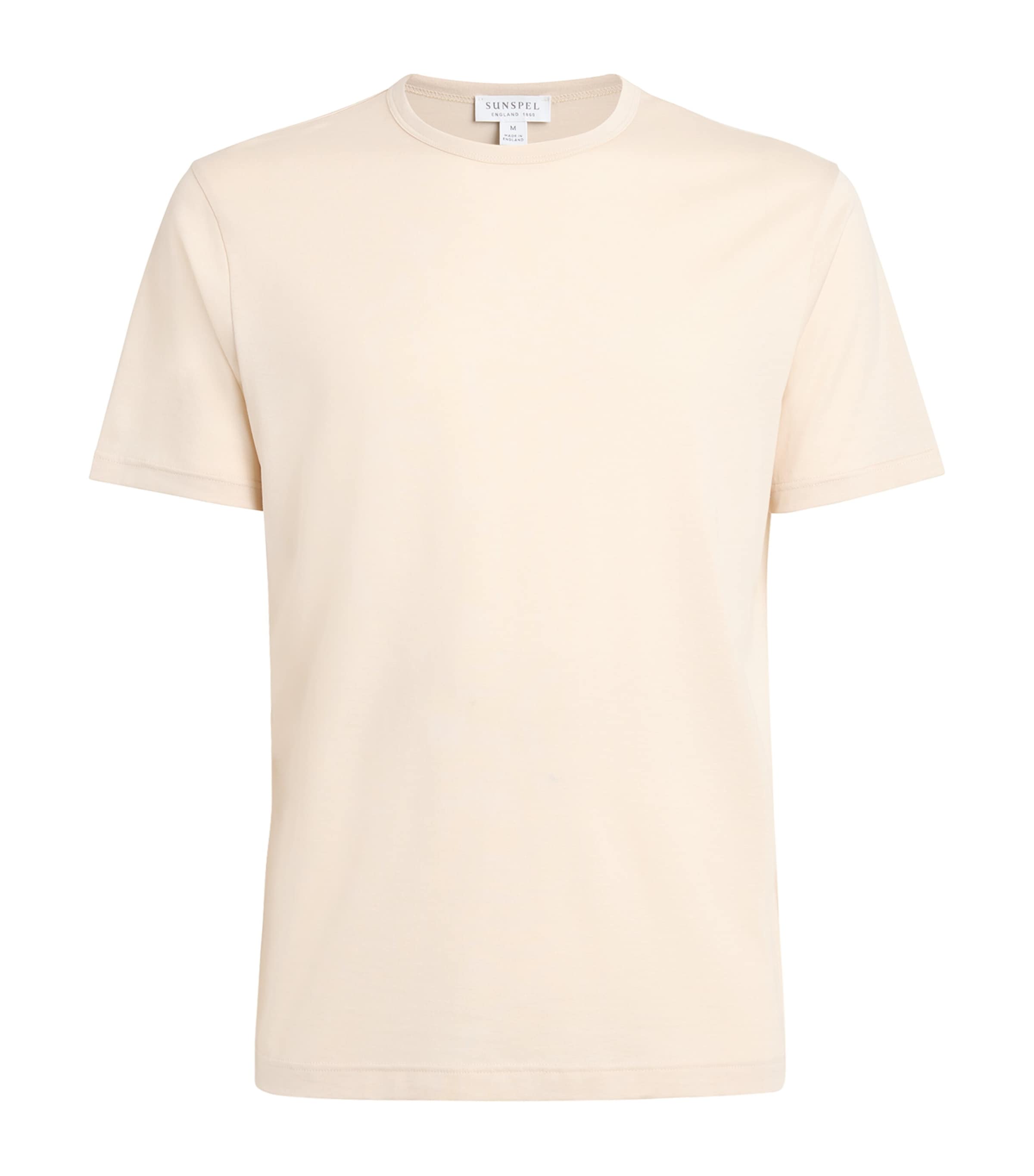 Sunspel Mens Supima Cotton Classic T-Shirt Swansdown