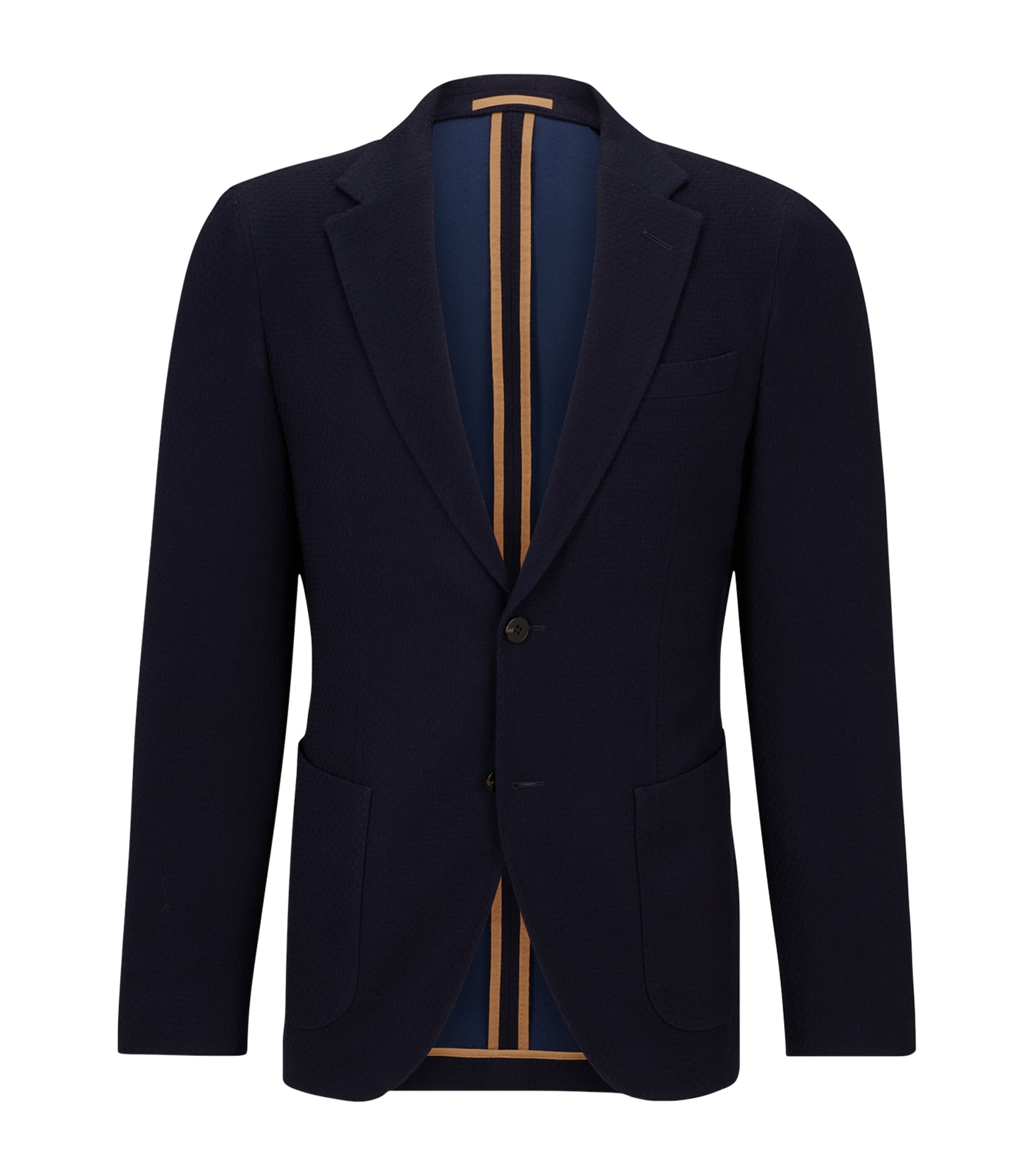 BOSS Mens Virgin Wool Jacquard Blazer