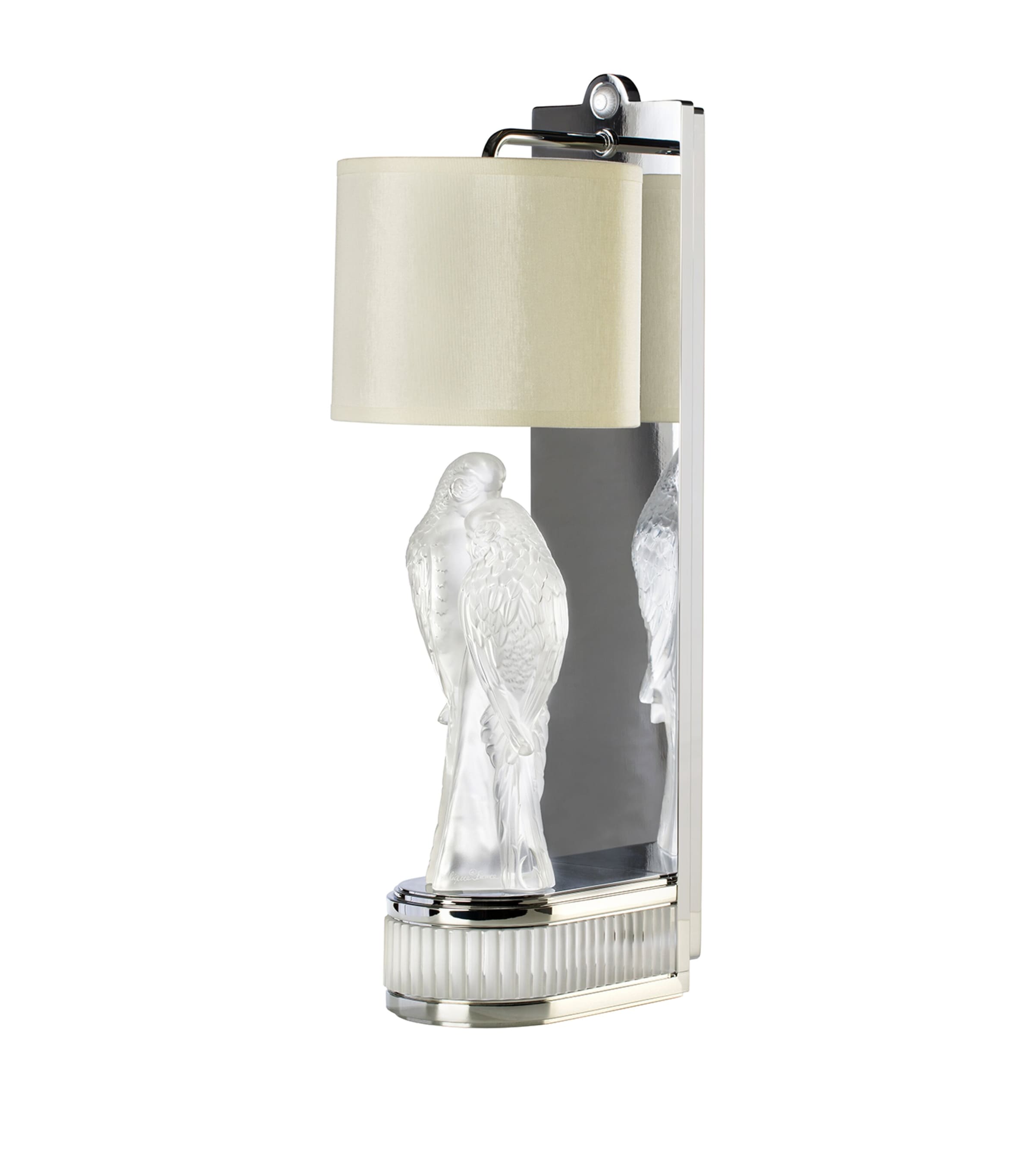 Lalique 2 Perruches Wall Lamp Incolore