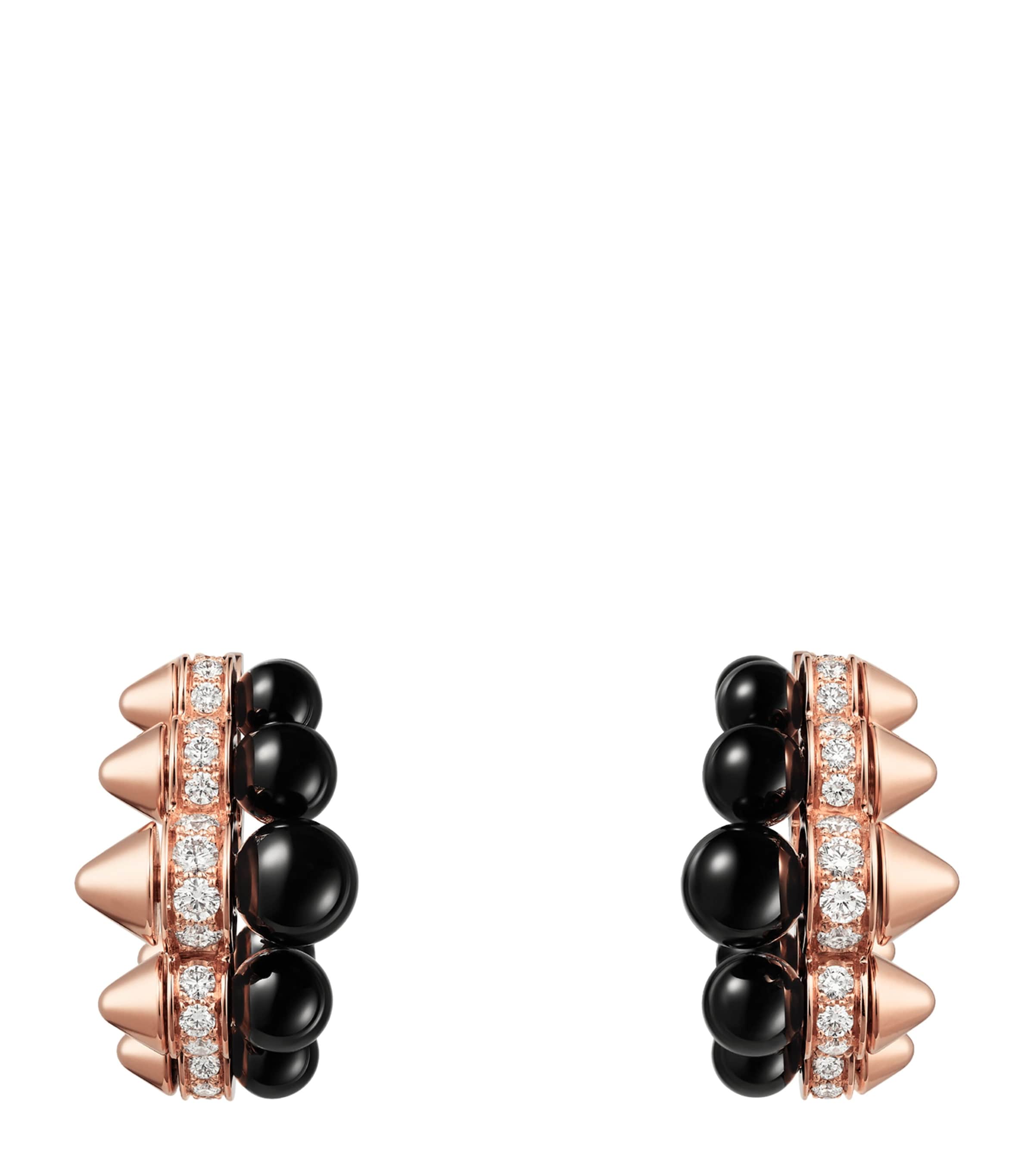 Rose Gold, Diamond and Onyx Clash de Cartier Earrings