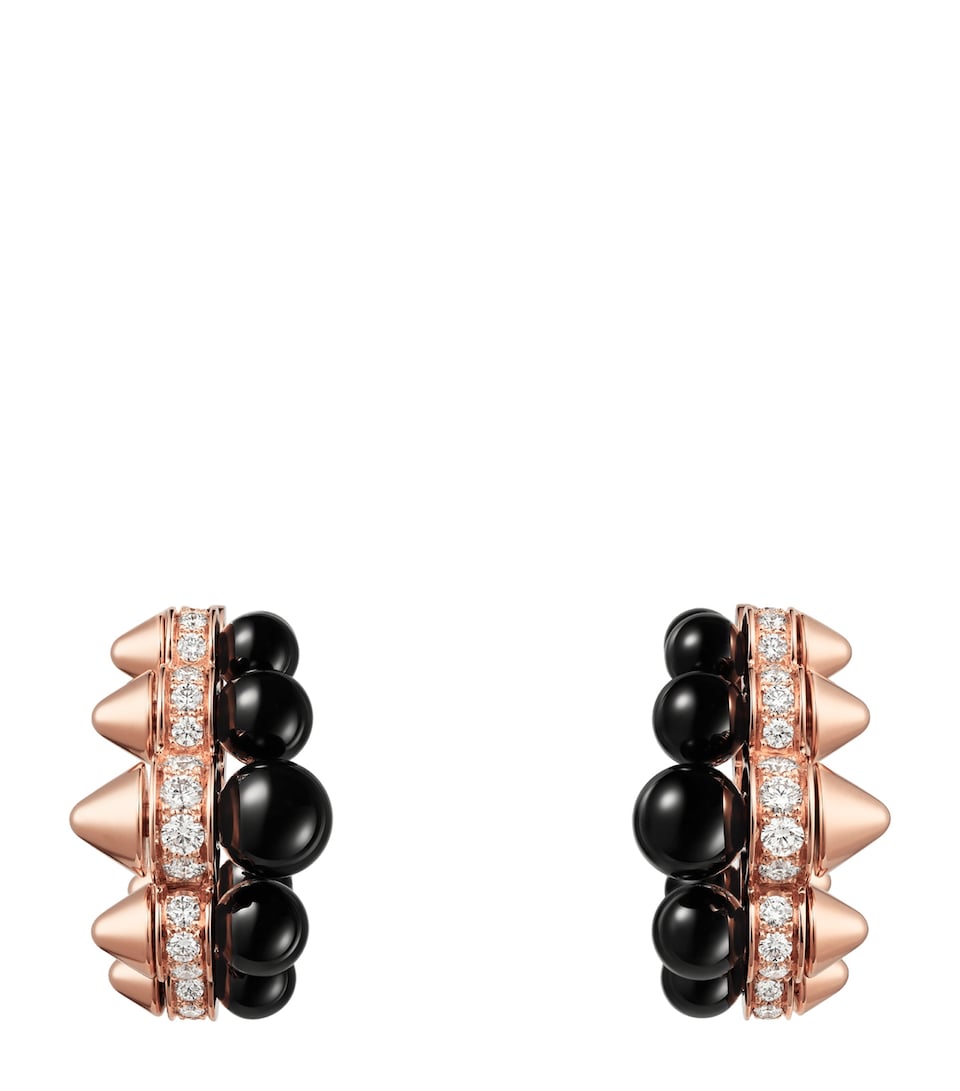 Rose Gold, Diamond and Onyx Clash de Cartier Earrings