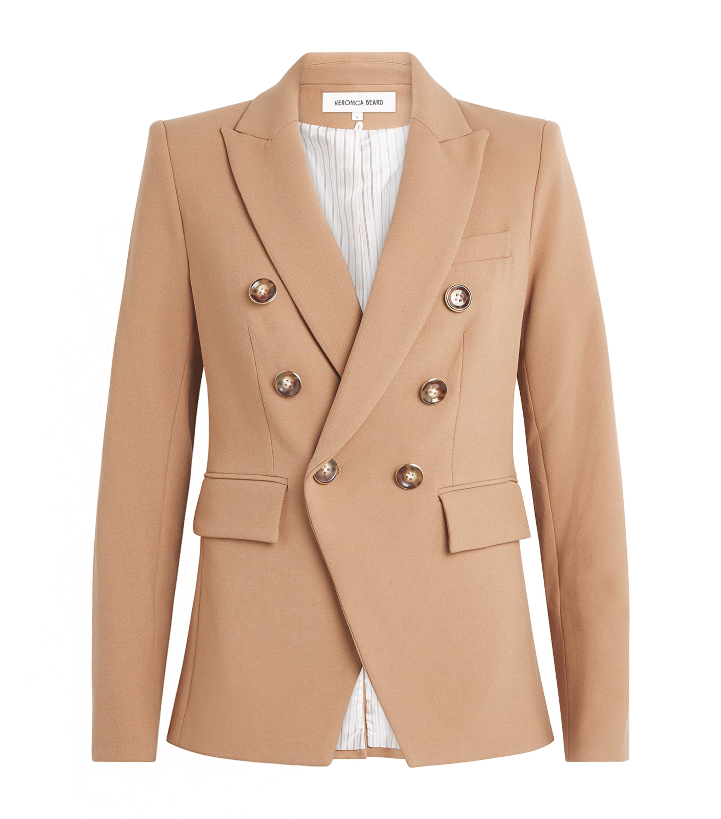 Veronica Beard Womens Miller Dickey Blazer Heritage Khaki