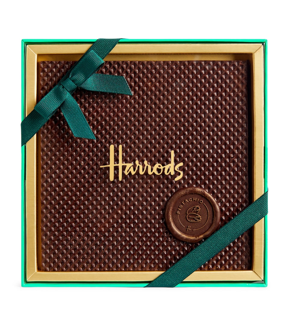Harrods Crunchy Pistachio Chocolate Sandwich Slab (260g)