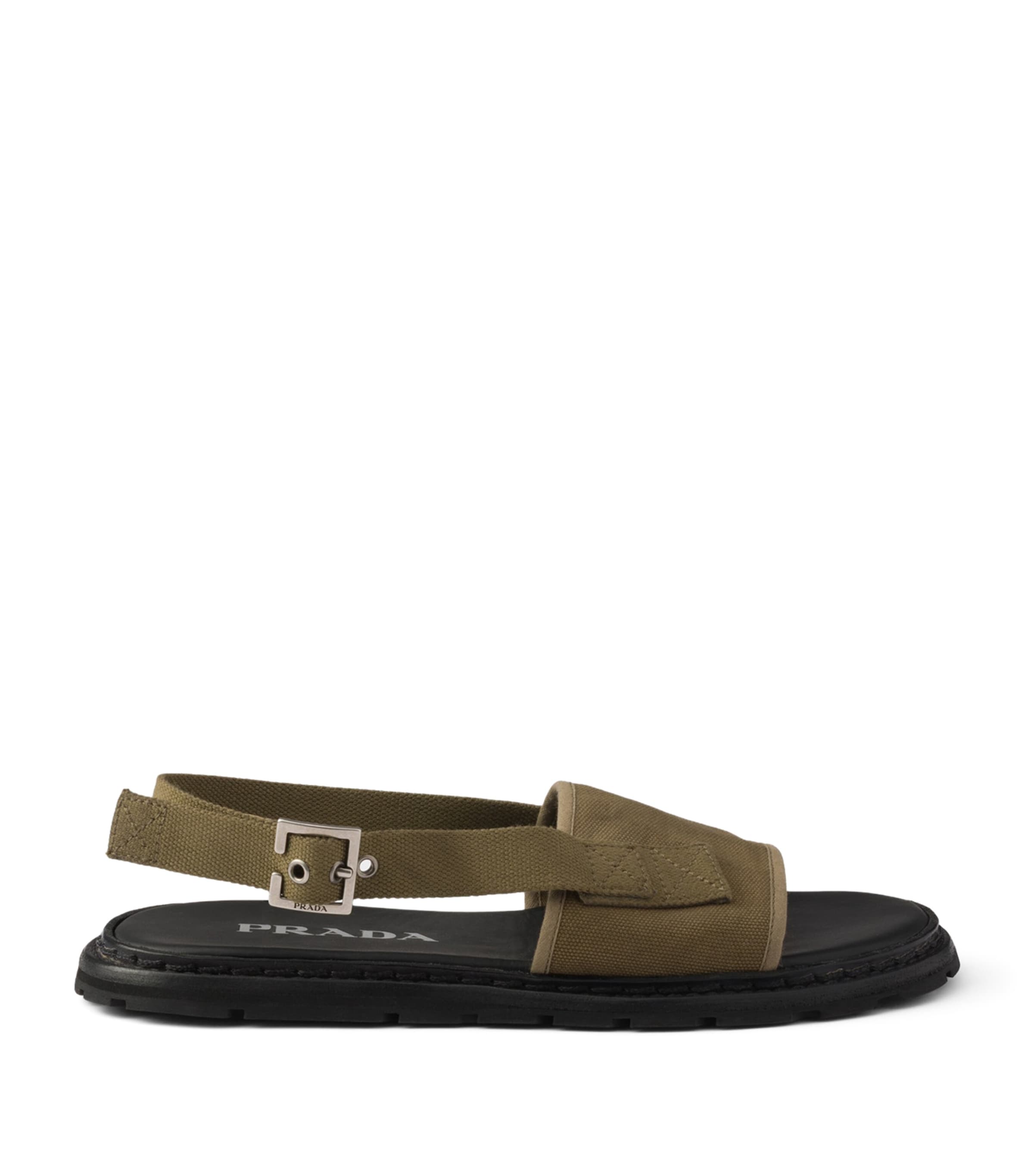 Prada Canvas Sandals Green