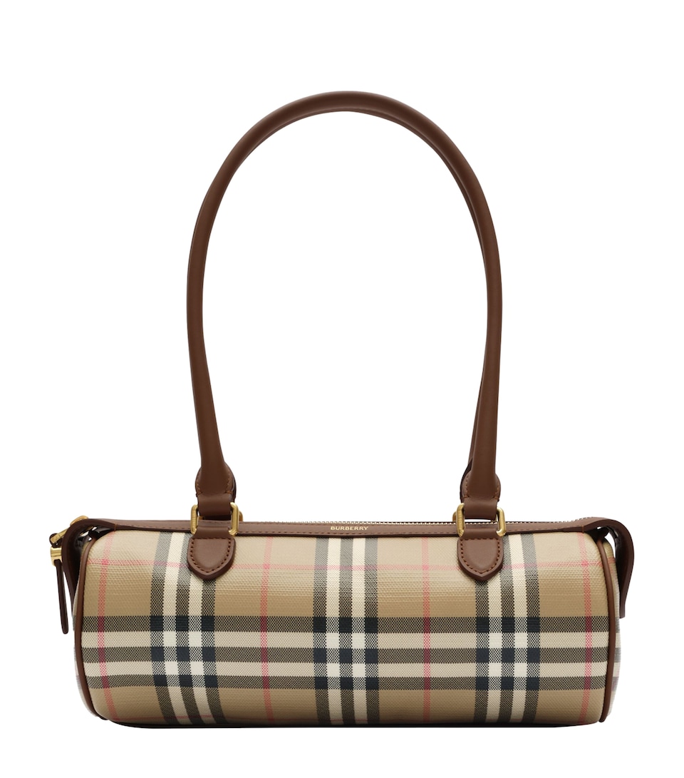 Burberry Mini Check Barrel Bag Archive Beige