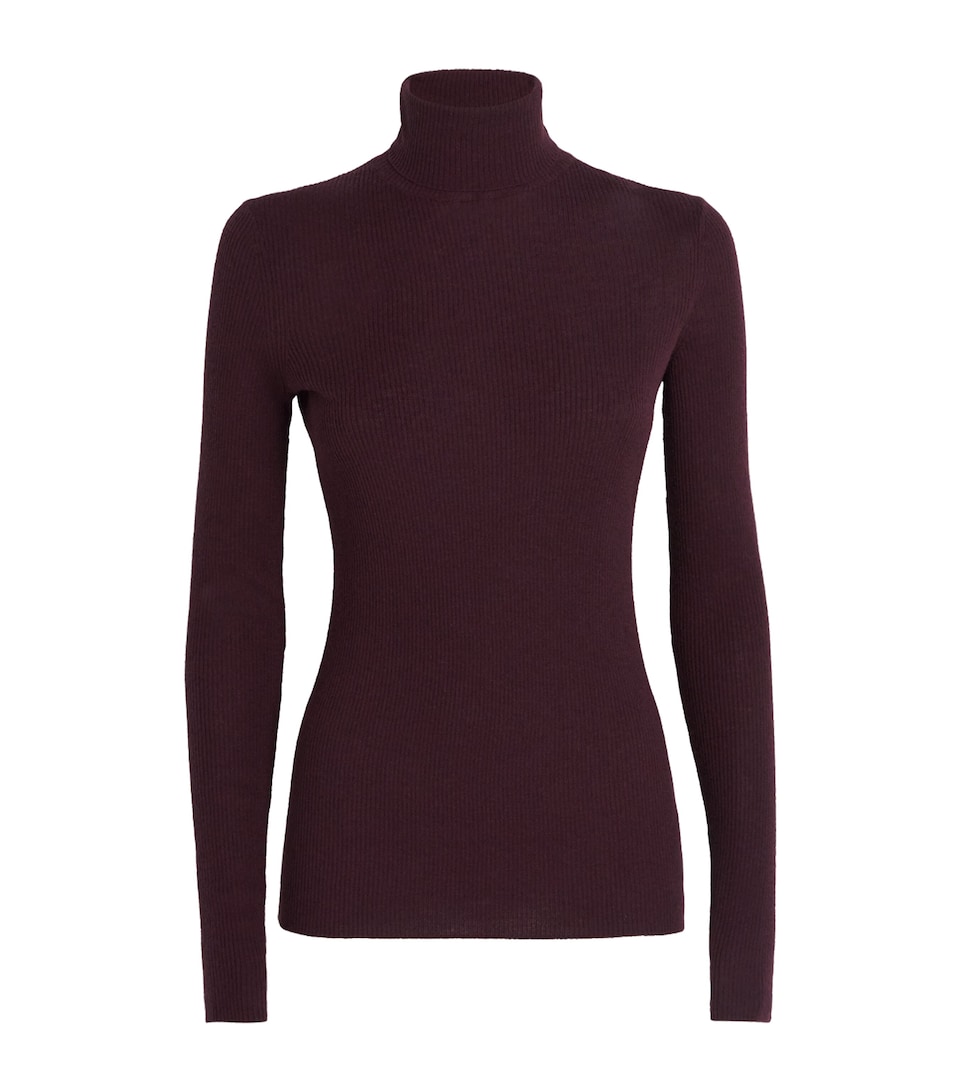 Wool-Silk Rollneck Sweater