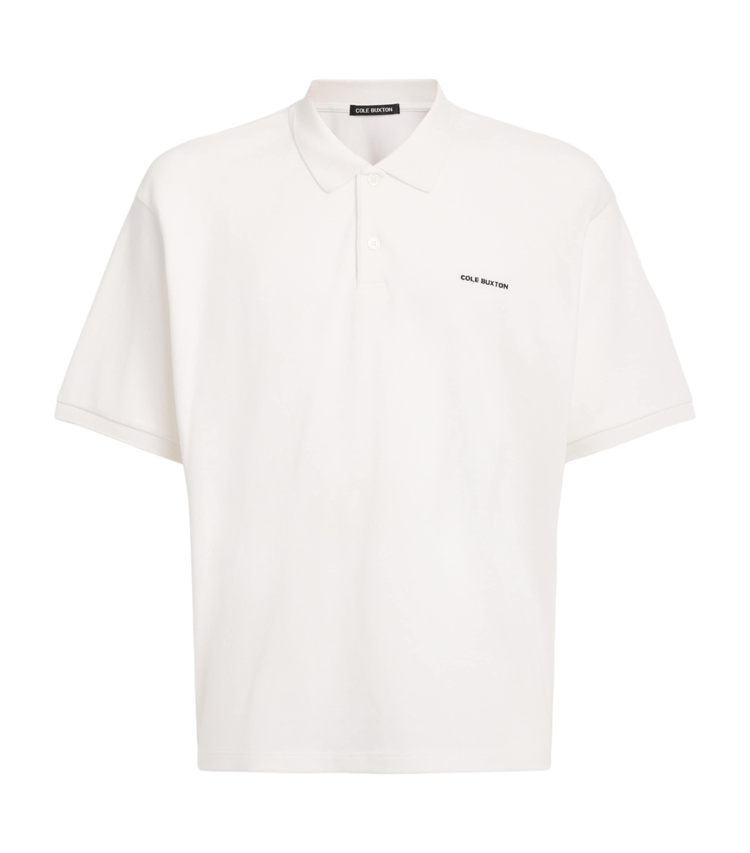 Cotton Pique Mini Logo Polo Shirt