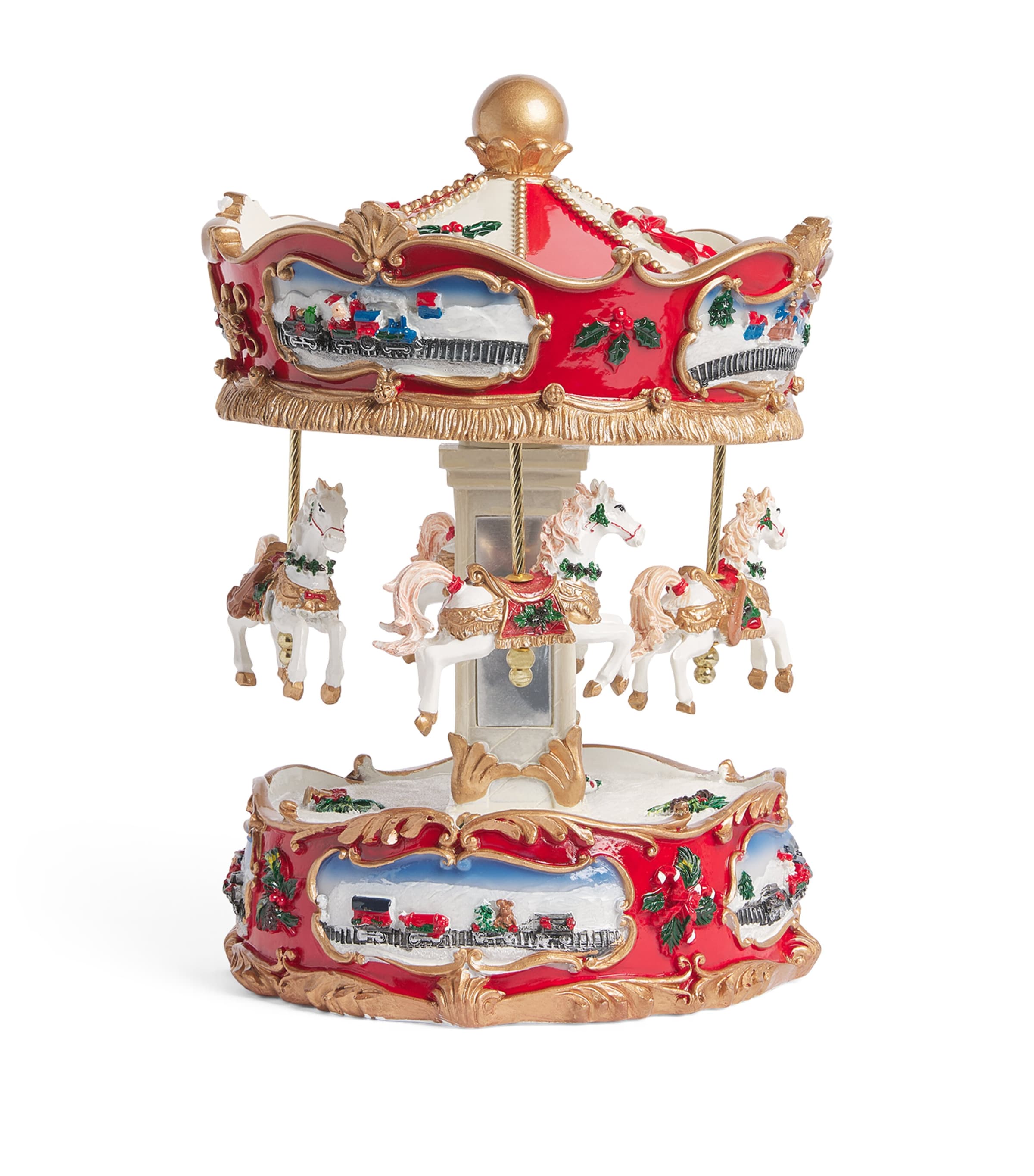 Harrods Horse Carousel Ornament White