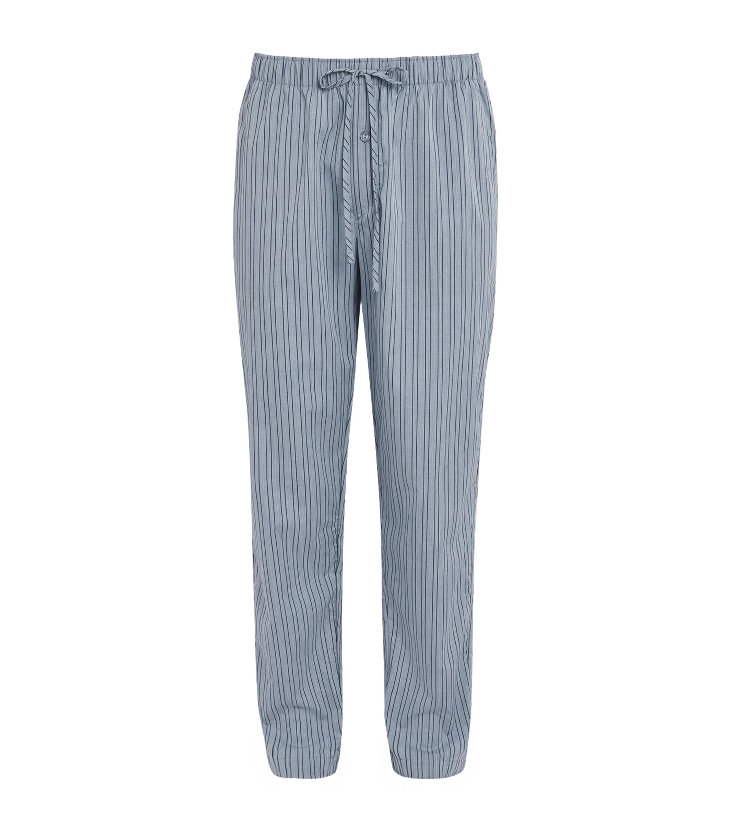 Hanro Mens Cotton Night & Day Pyjama Bottoms Jean Lines