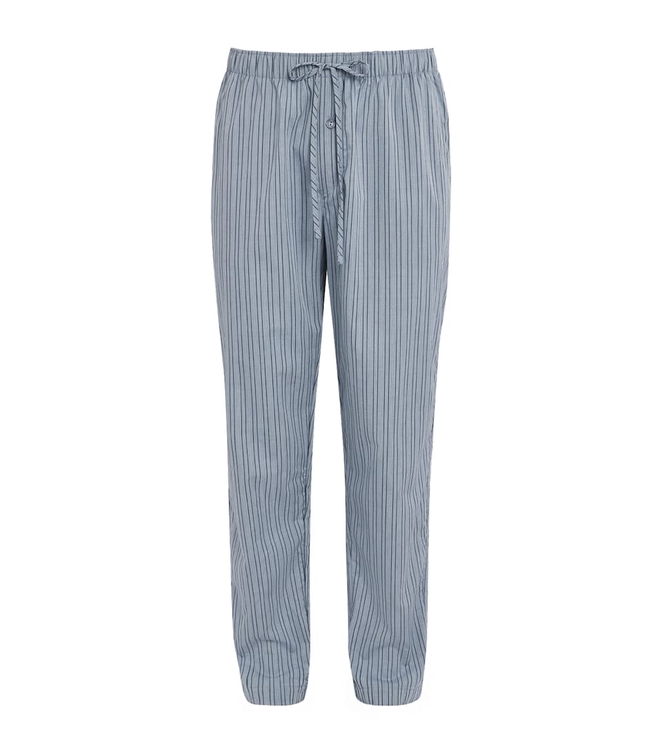 Hanro Mens Cotton Night & Day Pyjama Bottoms Jean Lines